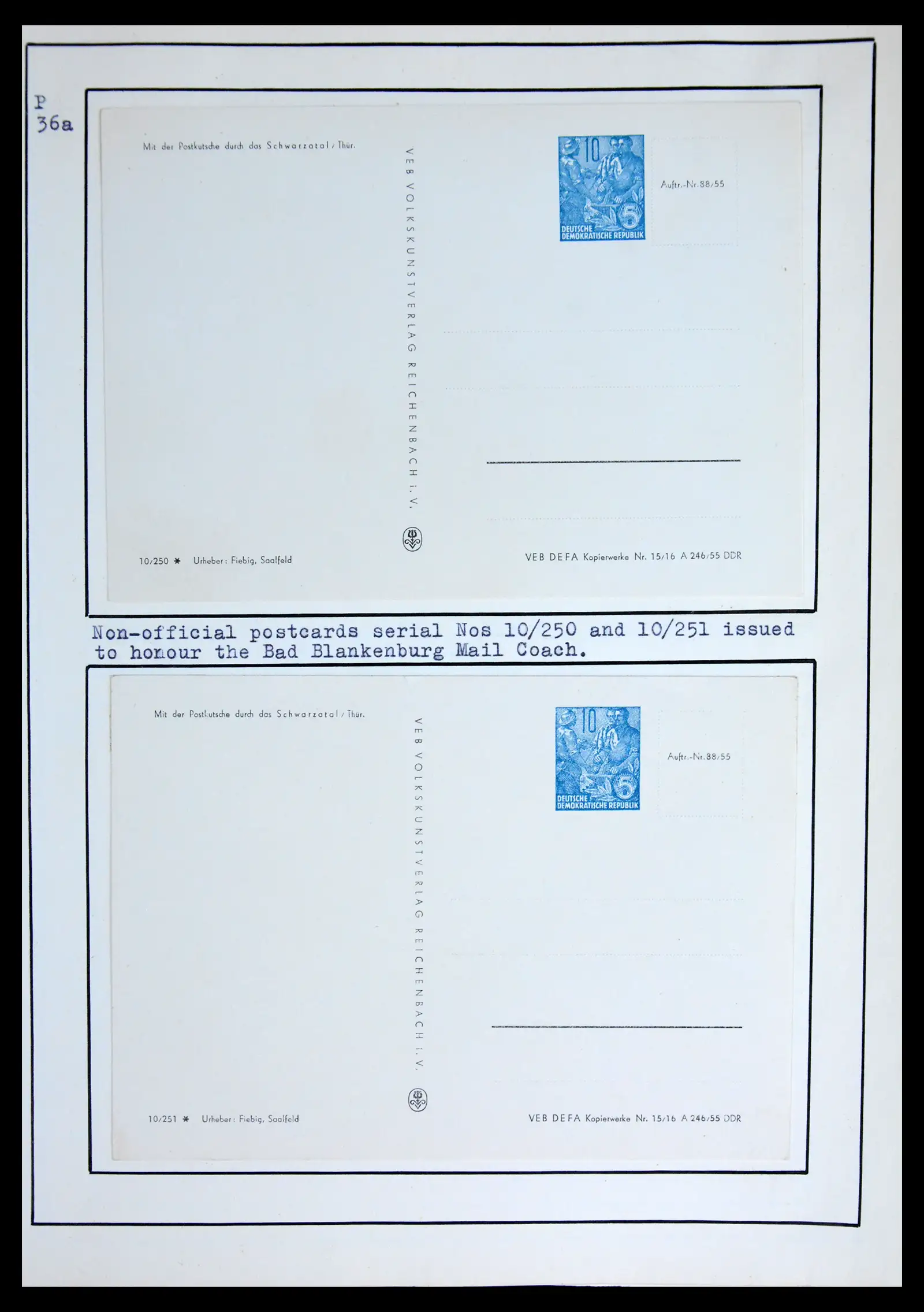 42116 0048 - Stamp collection 42116 DDR postal stationary collection 1949-1960.