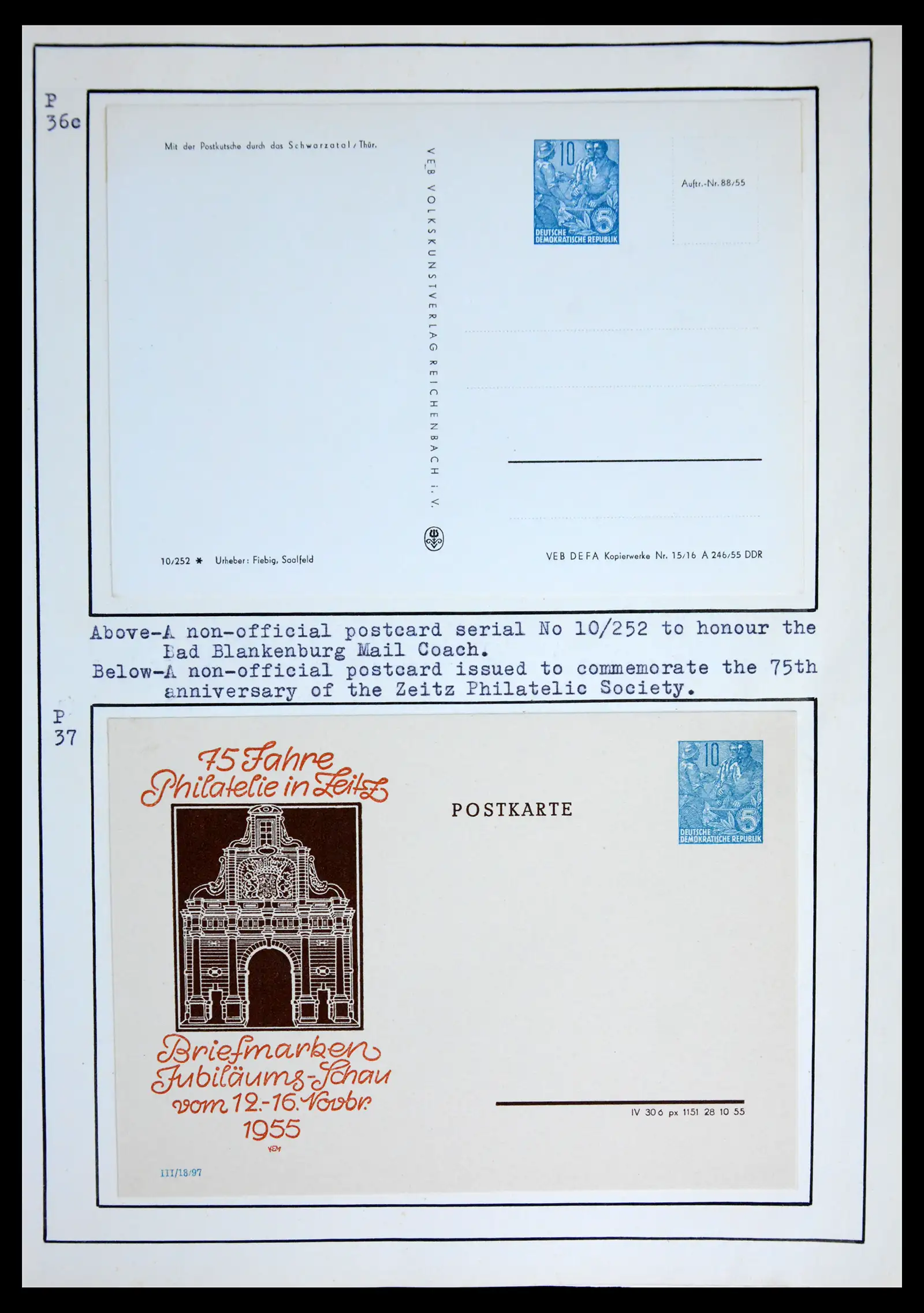 42116 0049 - Stamp collection 42116 DDR postal stationary collection 1949-1960.