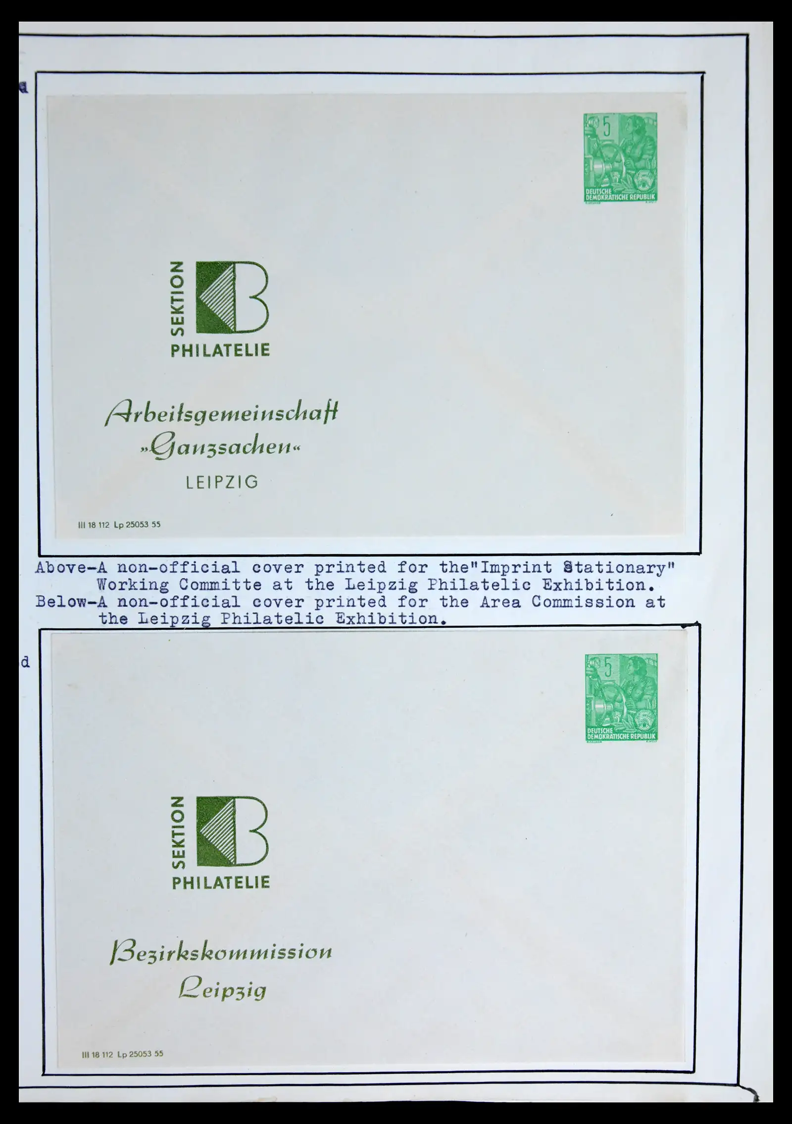 42116 0051 - Stamp collection 42116 DDR postal stationary collection 1949-1960.