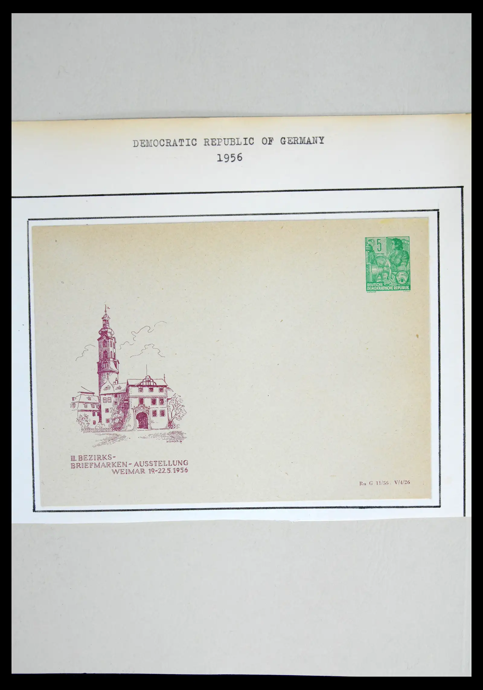 42116 0053 - Stamp collection 42116 DDR postal stationary collection 1949-1960.