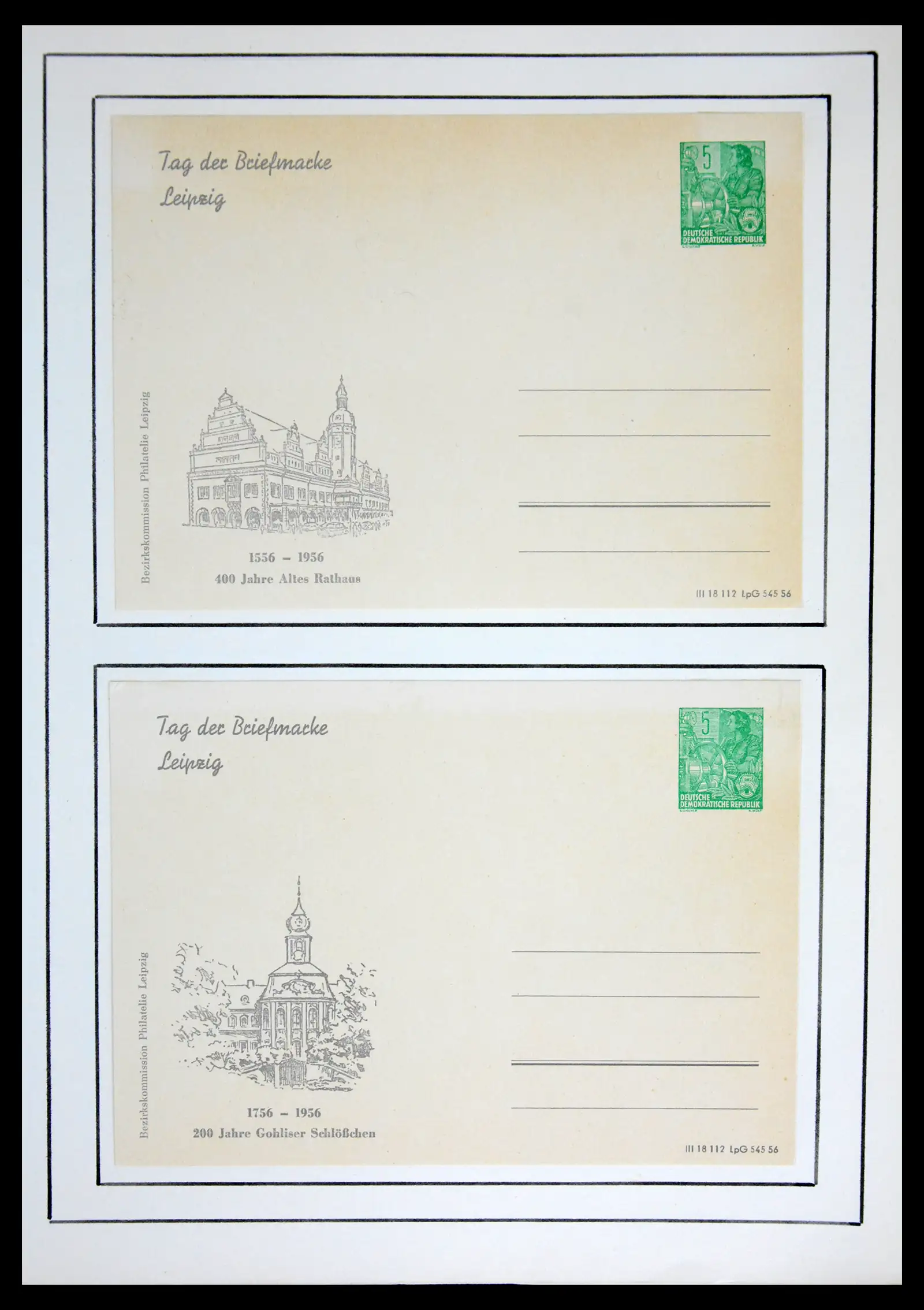42116 0054 - Stamp collection 42116 DDR postal stationary collection 1949-1960.