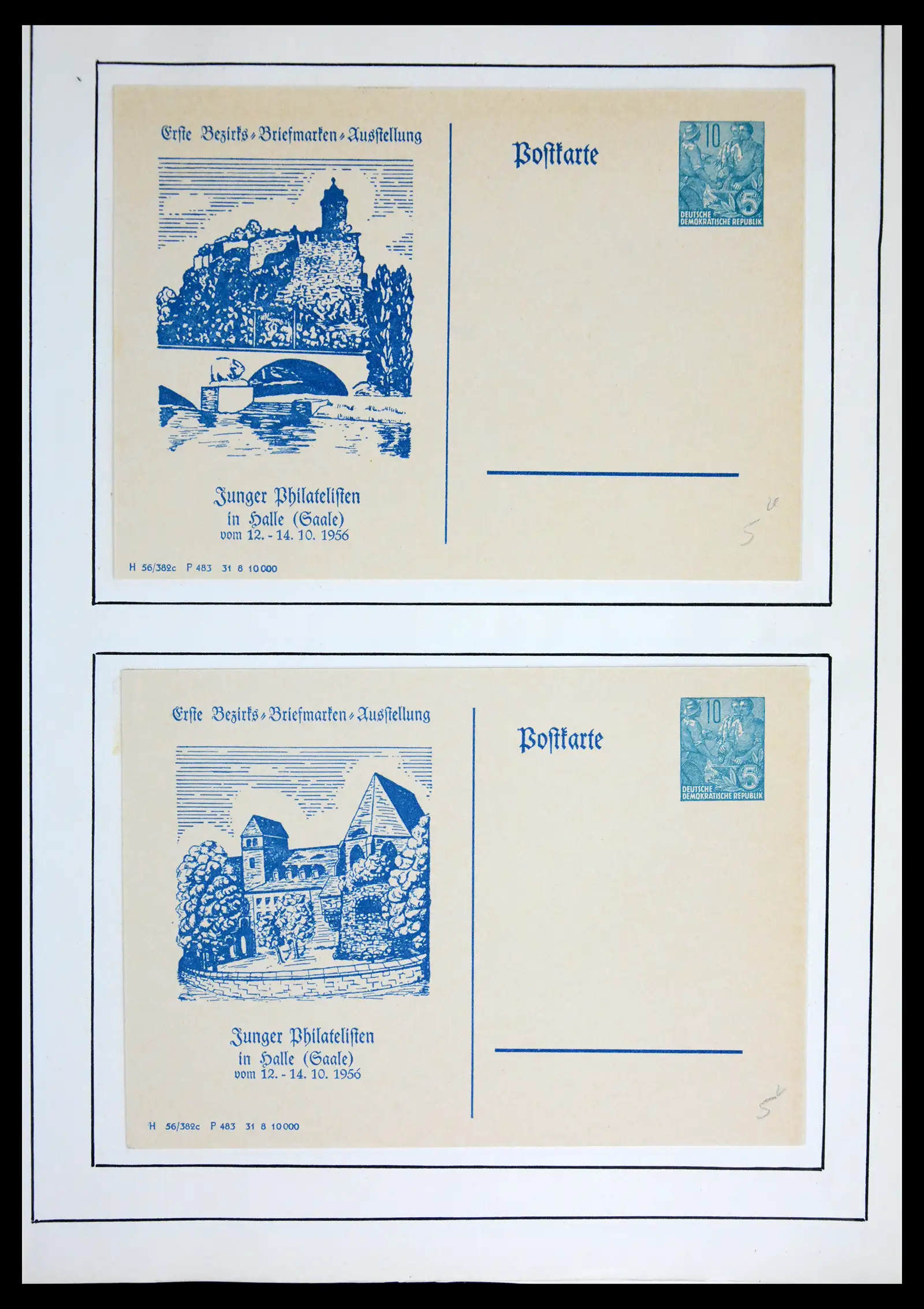 42116 0055 - Stamp collection 42116 DDR postal stationary collection 1949-1960.