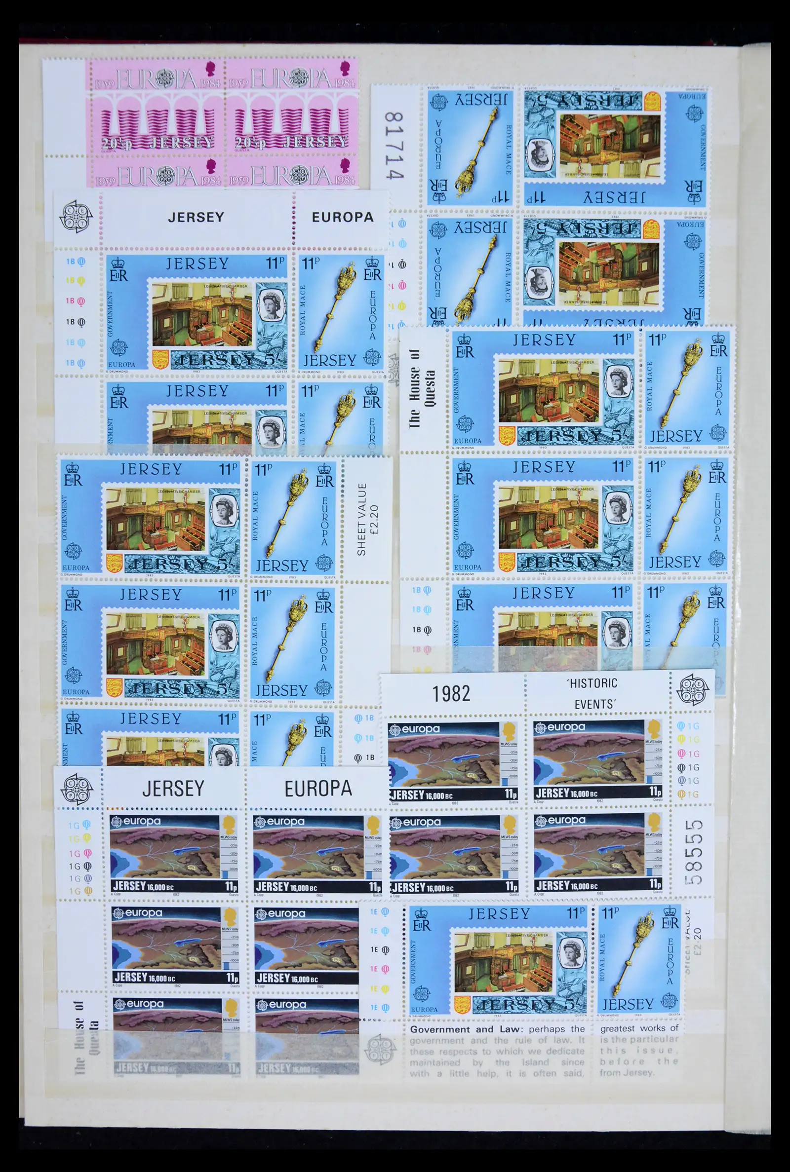 42118 0016 - Stamp collection 42118 Jersey 1971-2002.