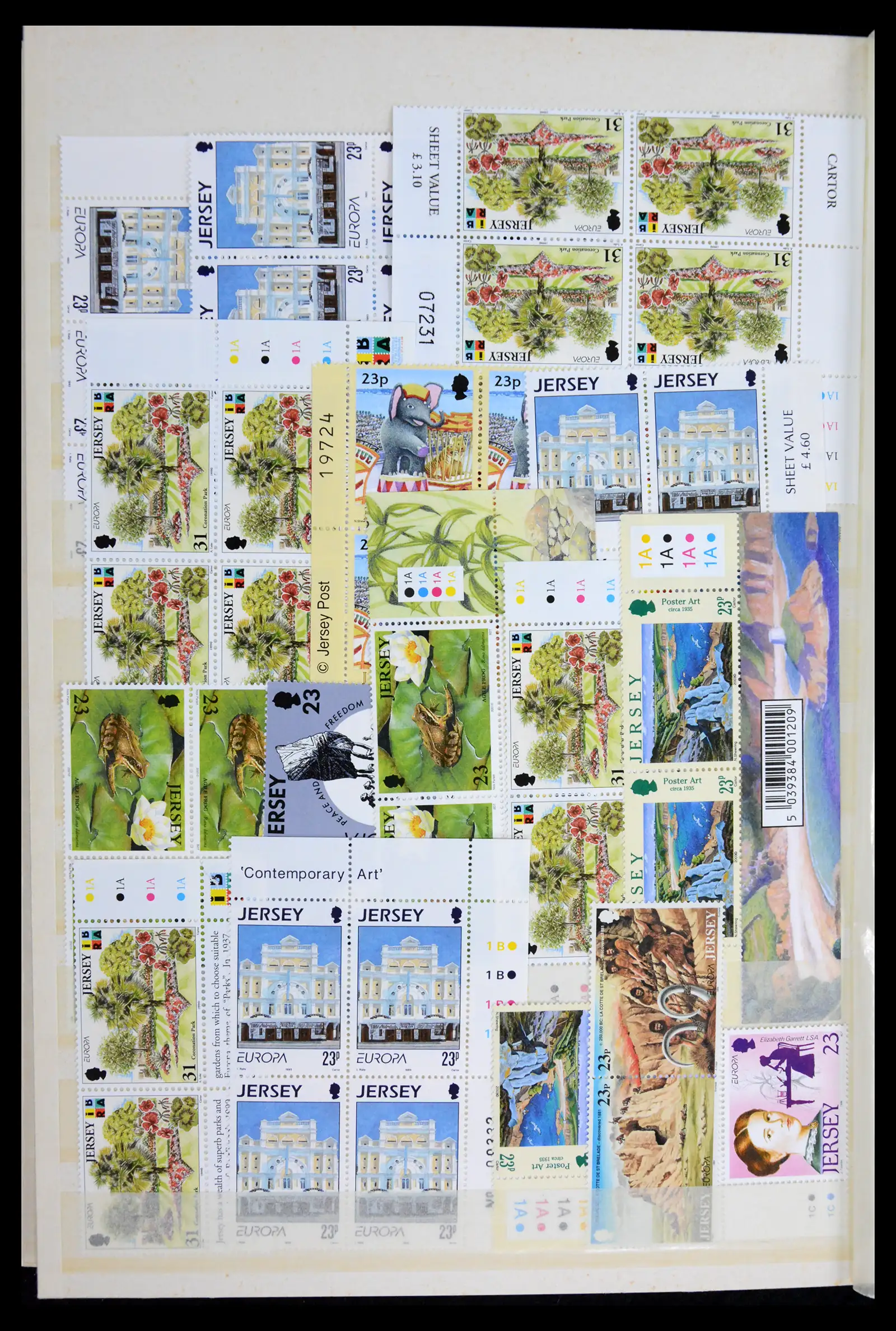 42118 0036 - Stamp collection 42118 Jersey 1971-2002.