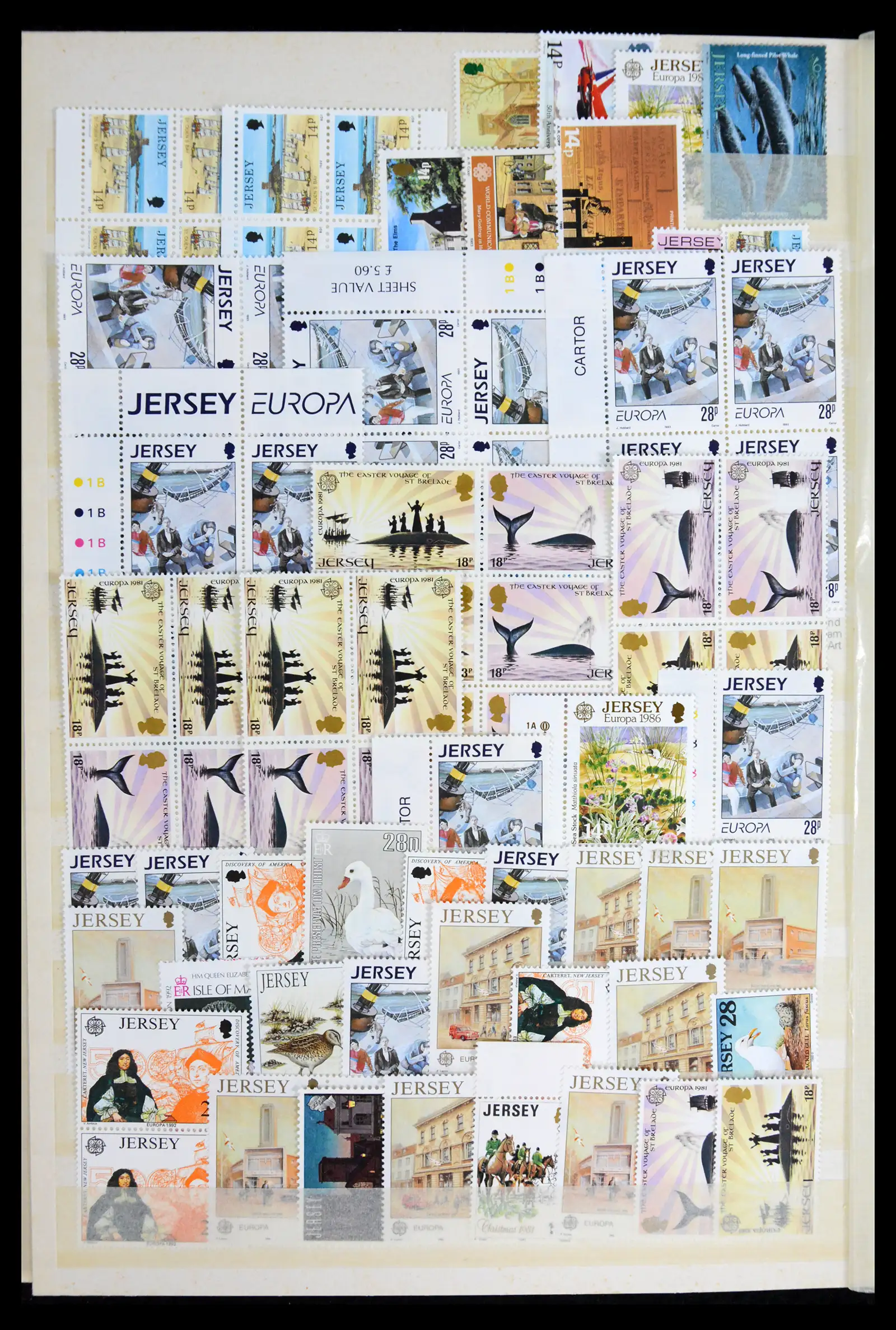 42118 0040 - Stamp collection 42118 Jersey 1971-2002.