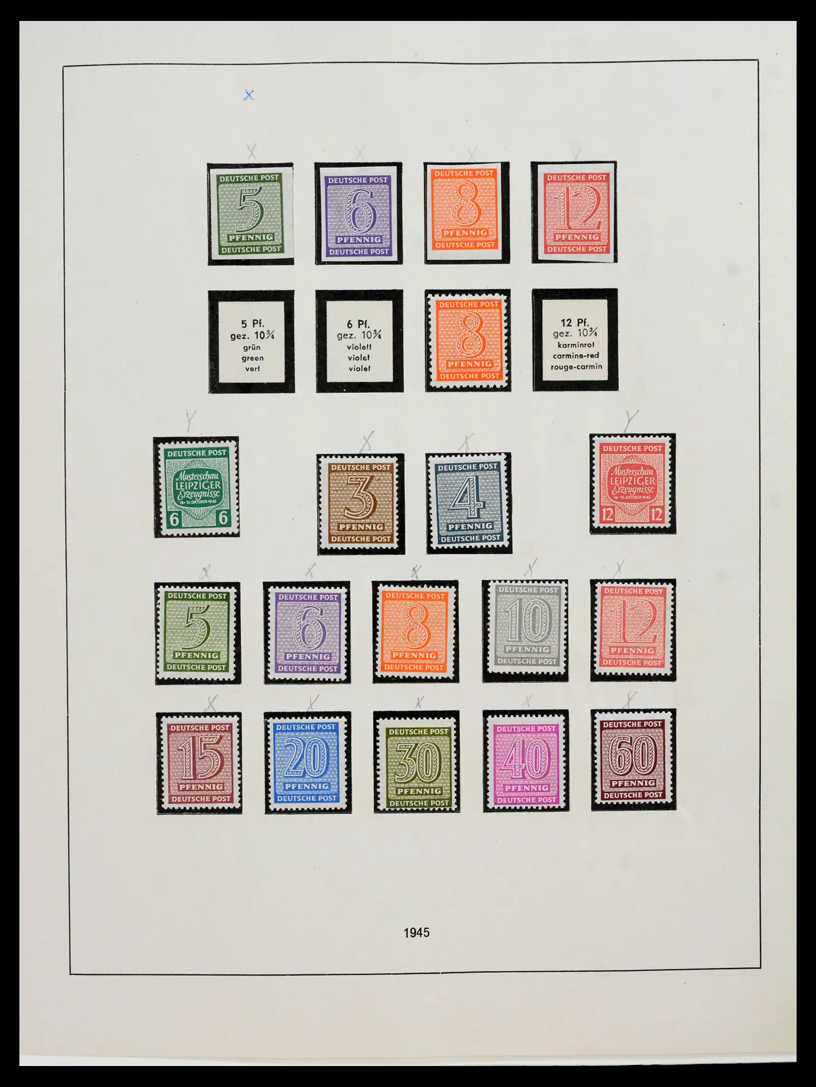 42122 0003 - Stamp collection 42122 Duitse Zones 1945-1948.