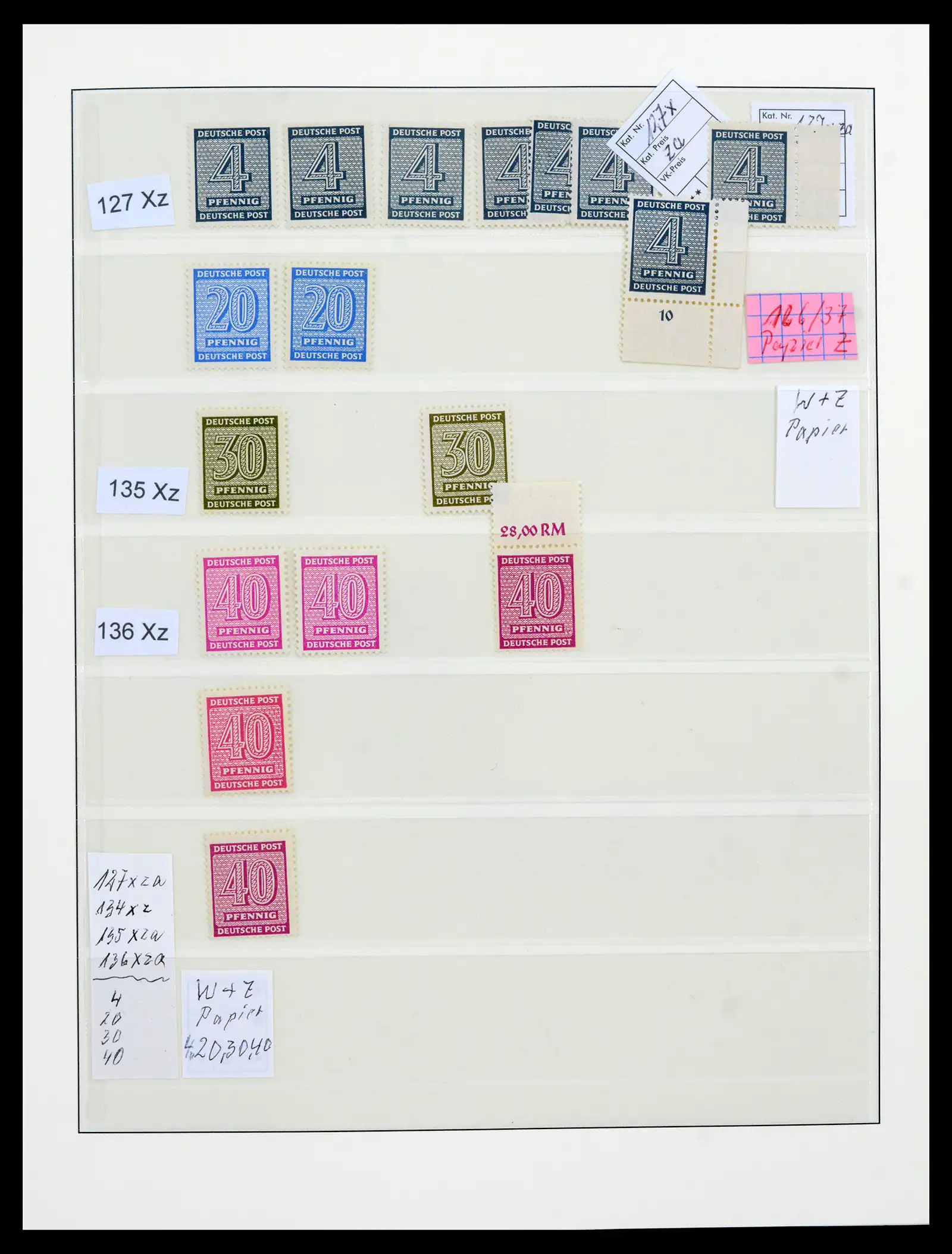 42122 0010 - Stamp collection 42122 Duitse Zones 1945-1948.
