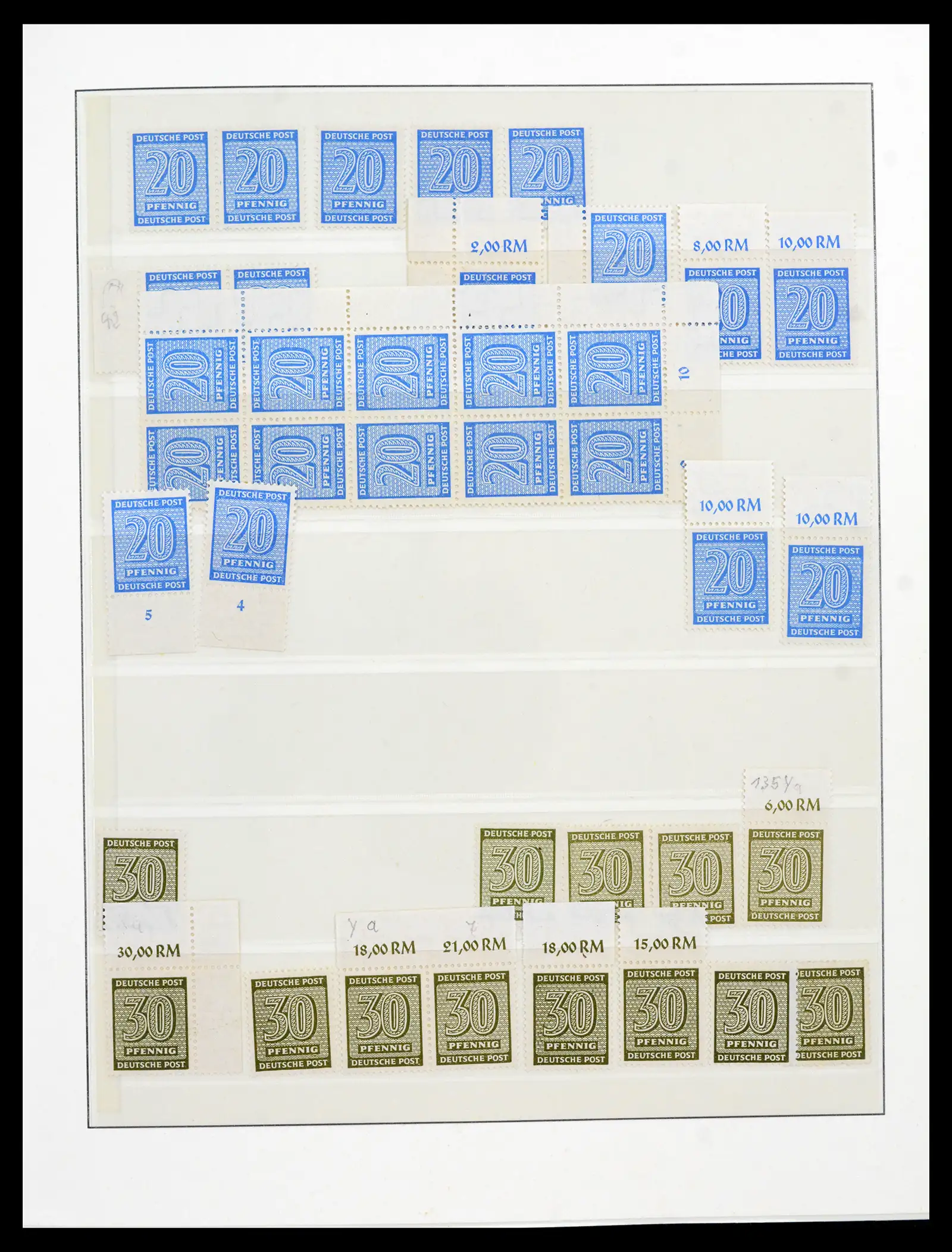 42122 0014 - Stamp collection 42122 Duitse Zones 1945-1948.