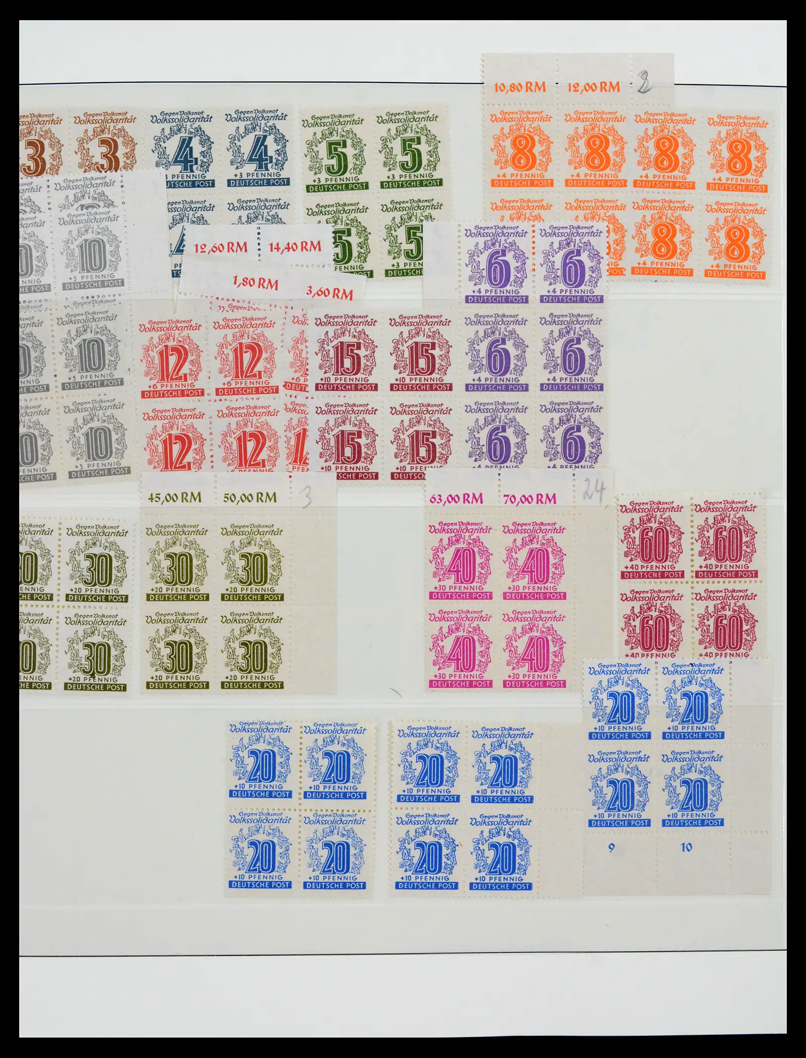 42122 0021 - Postzegelverzameling 42122 Duitse Zones 1945-1948.