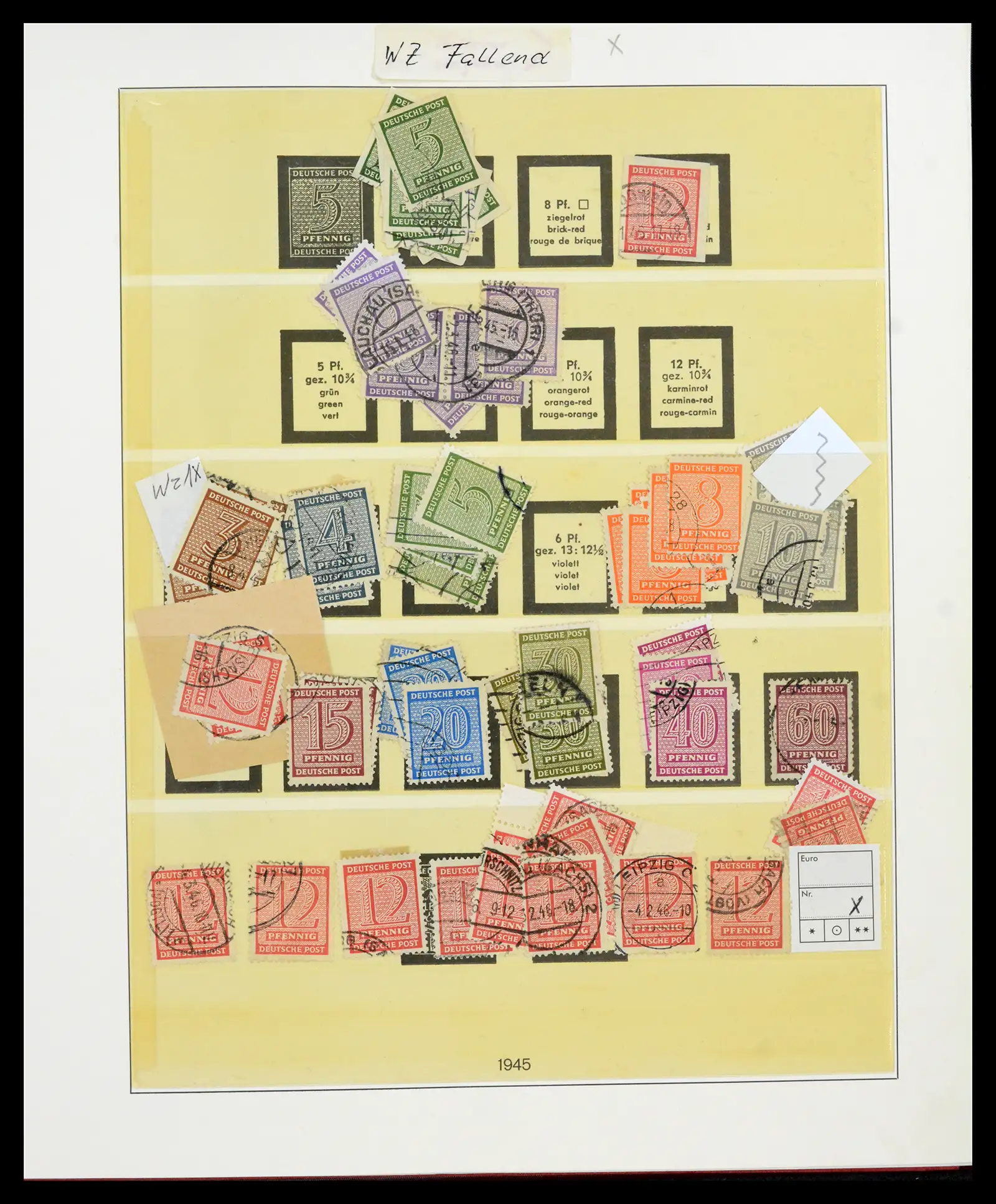 42122 0032 - Postzegelverzameling 42122 Duitse Zones 1945-1948.