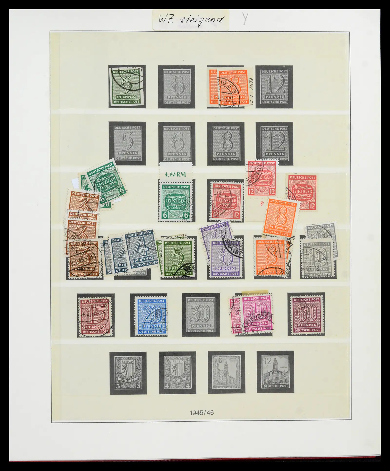42122 0034 - Postzegelverzameling 42122 Duitse Zones 1945-1948.