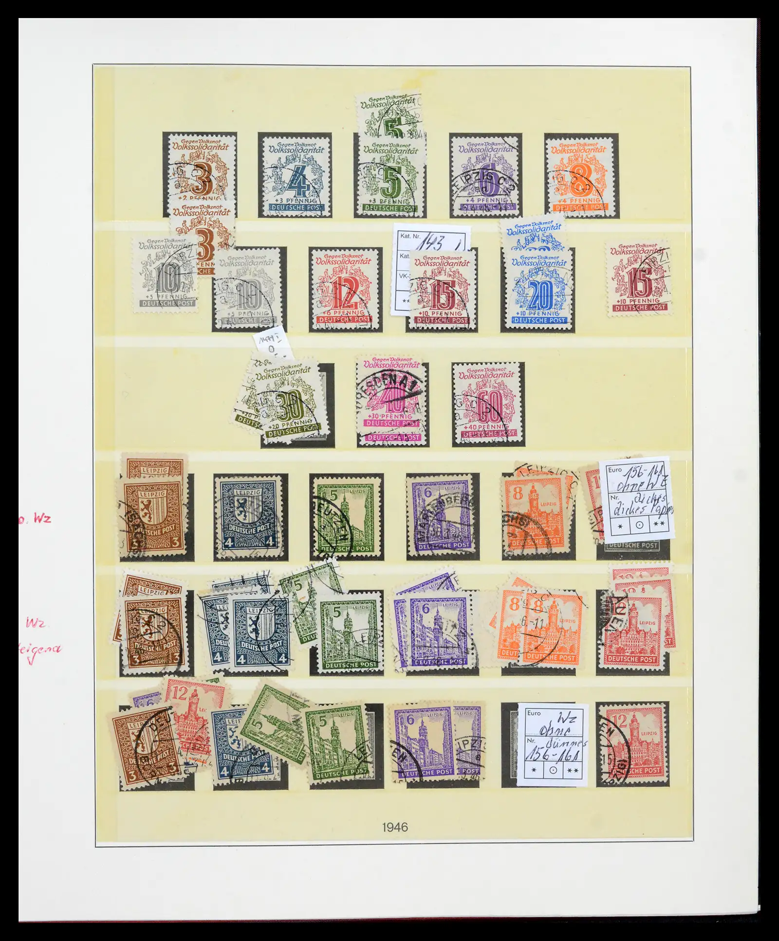 42122 0035 - Postzegelverzameling 42122 Duitse Zones 1945-1948.