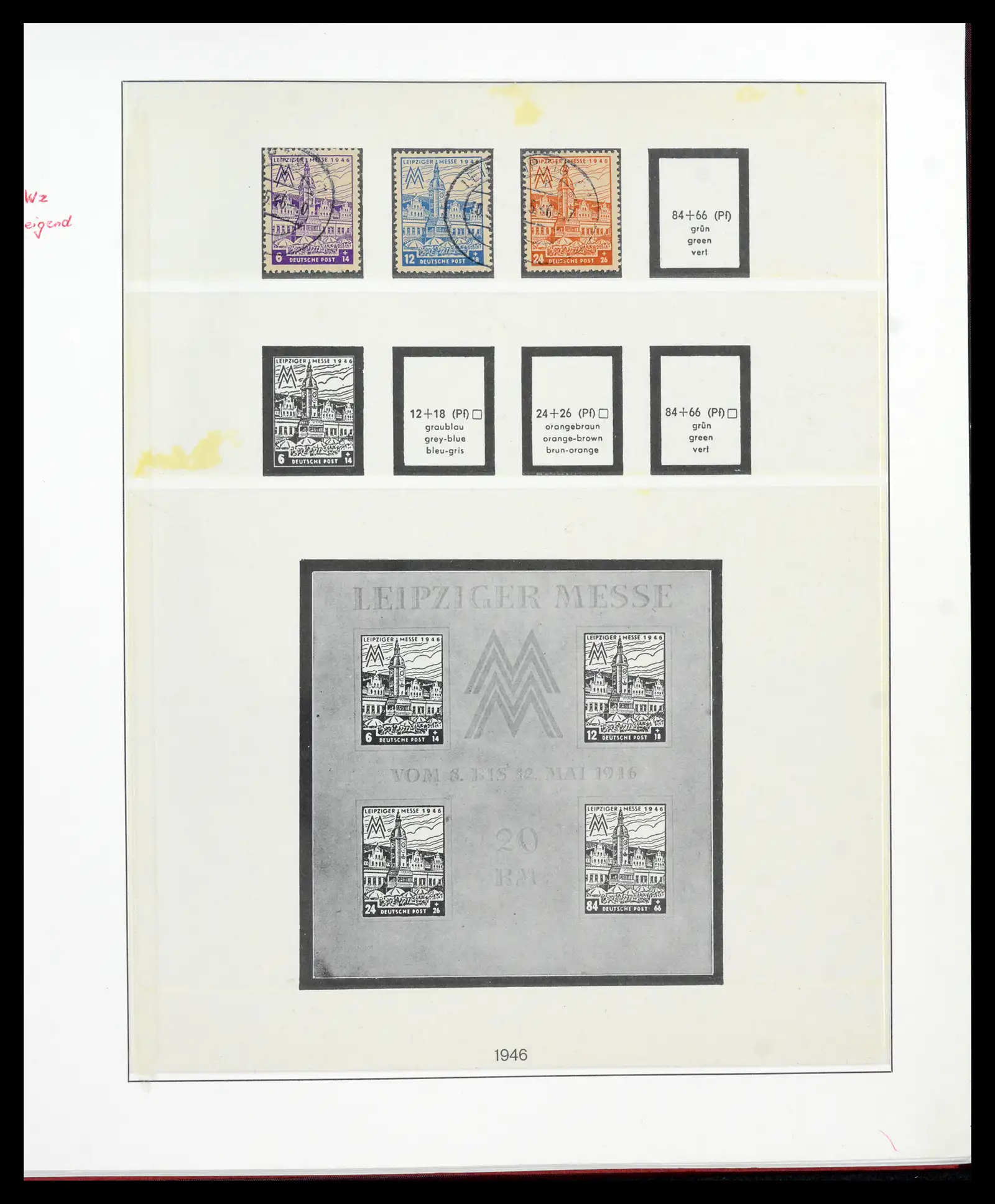 42122 0036 - Postzegelverzameling 42122 Duitse Zones 1945-1948.