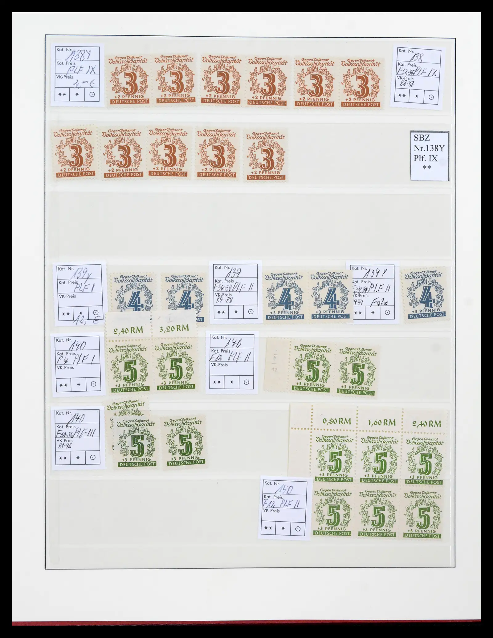 42122 0046 - Postzegelverzameling 42122 Duitse Zones 1945-1948.