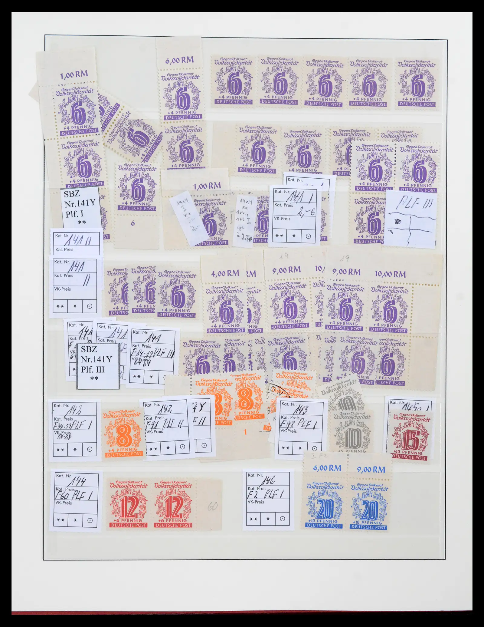 42122 0047 - Postzegelverzameling 42122 Duitse Zones 1945-1948.