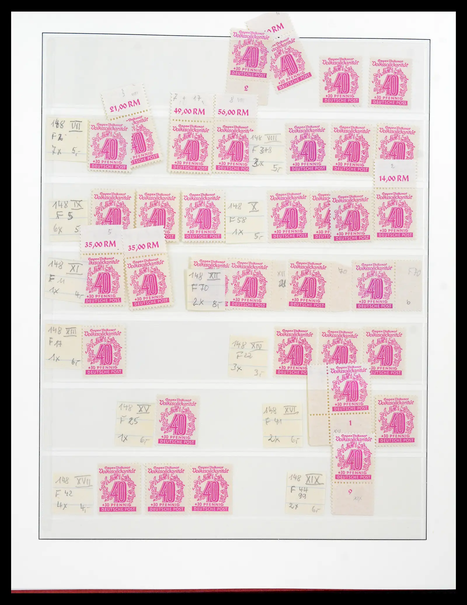 42122 0049 - Postzegelverzameling 42122 Duitse Zones 1945-1948.