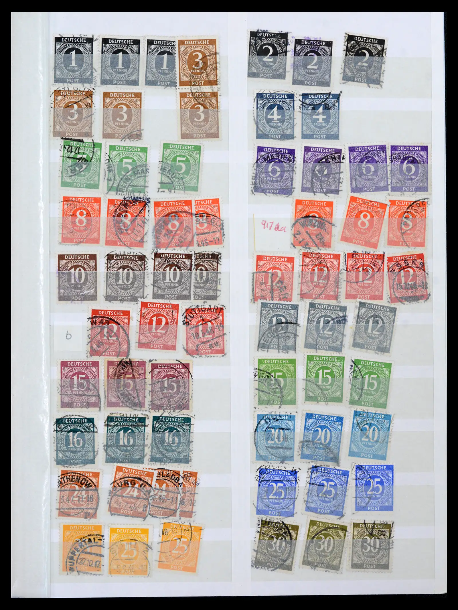 42122 0059 - Postzegelverzameling 42122 Duitse Zones 1945-1948.