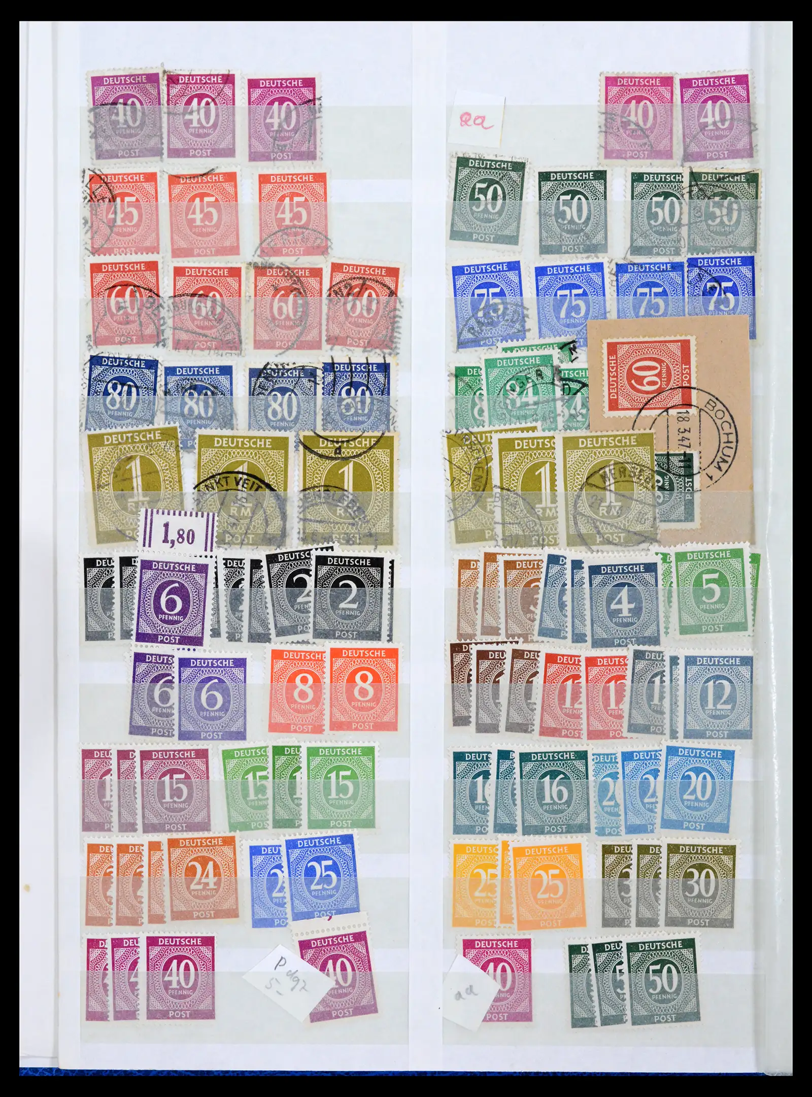 42122 0060 - Postzegelverzameling 42122 Duitse Zones 1945-1948.