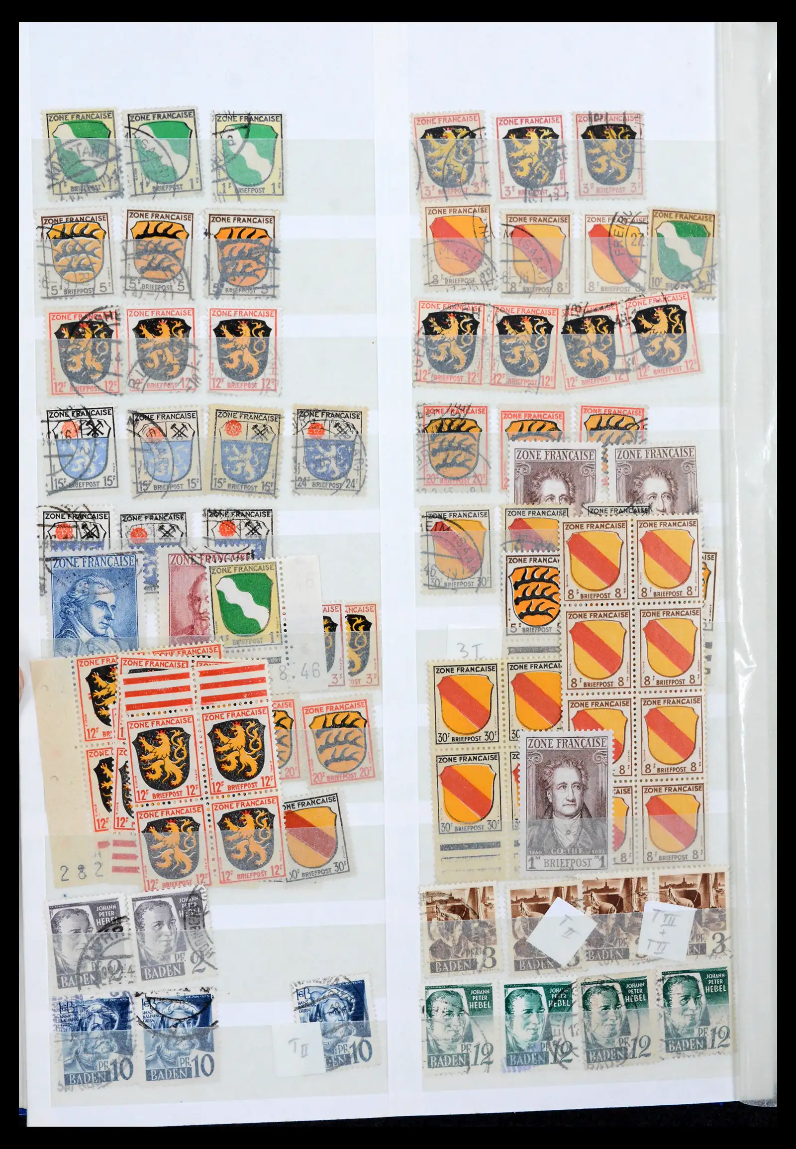 42122 0064 - Postzegelverzameling 42122 Duitse Zones 1945-1948.
