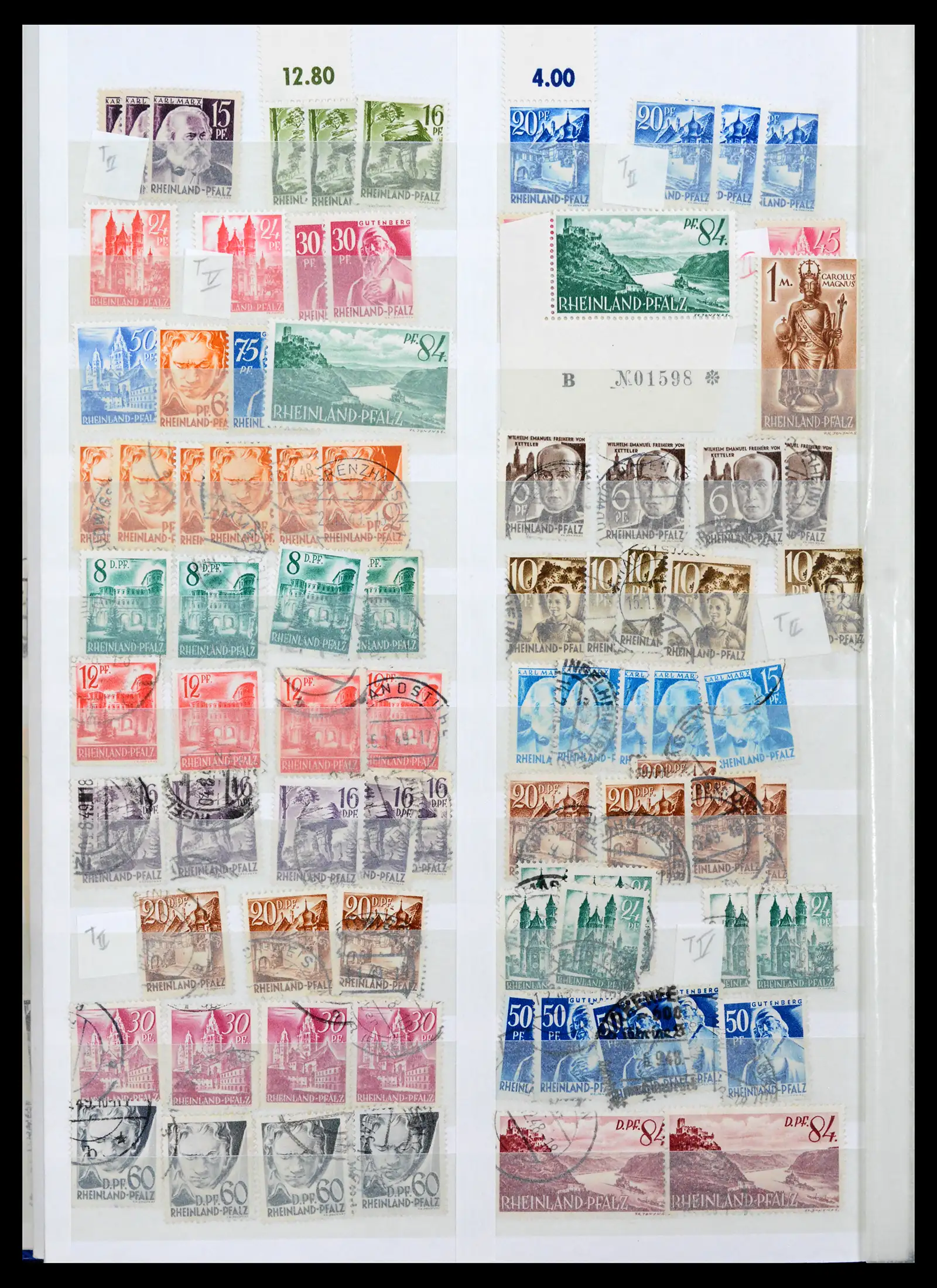 42122 0068 - Postzegelverzameling 42122 Duitse Zones 1945-1948.