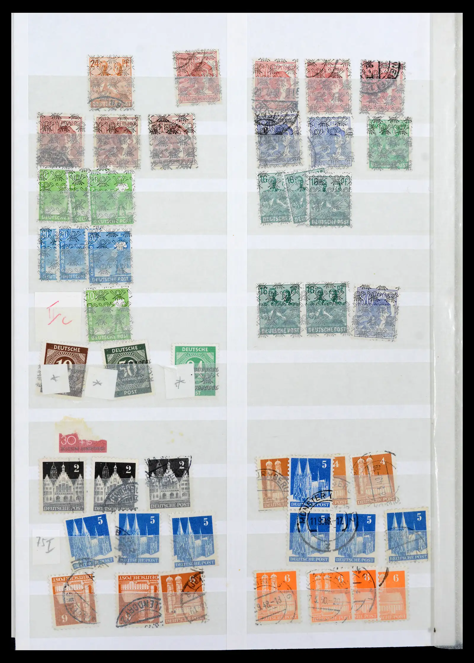 42122 0082 - Postzegelverzameling 42122 Duitse Zones 1945-1948.
