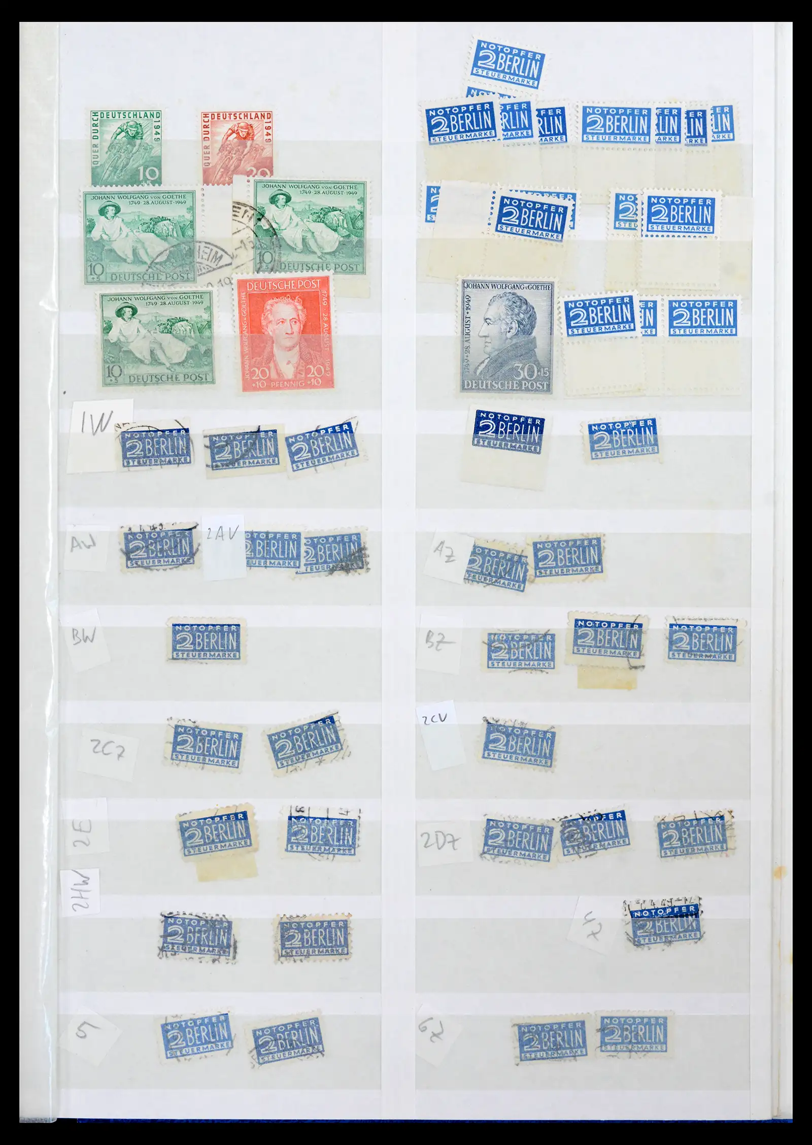 42122 0087 - Postzegelverzameling 42122 Duitse Zones 1945-1948.
