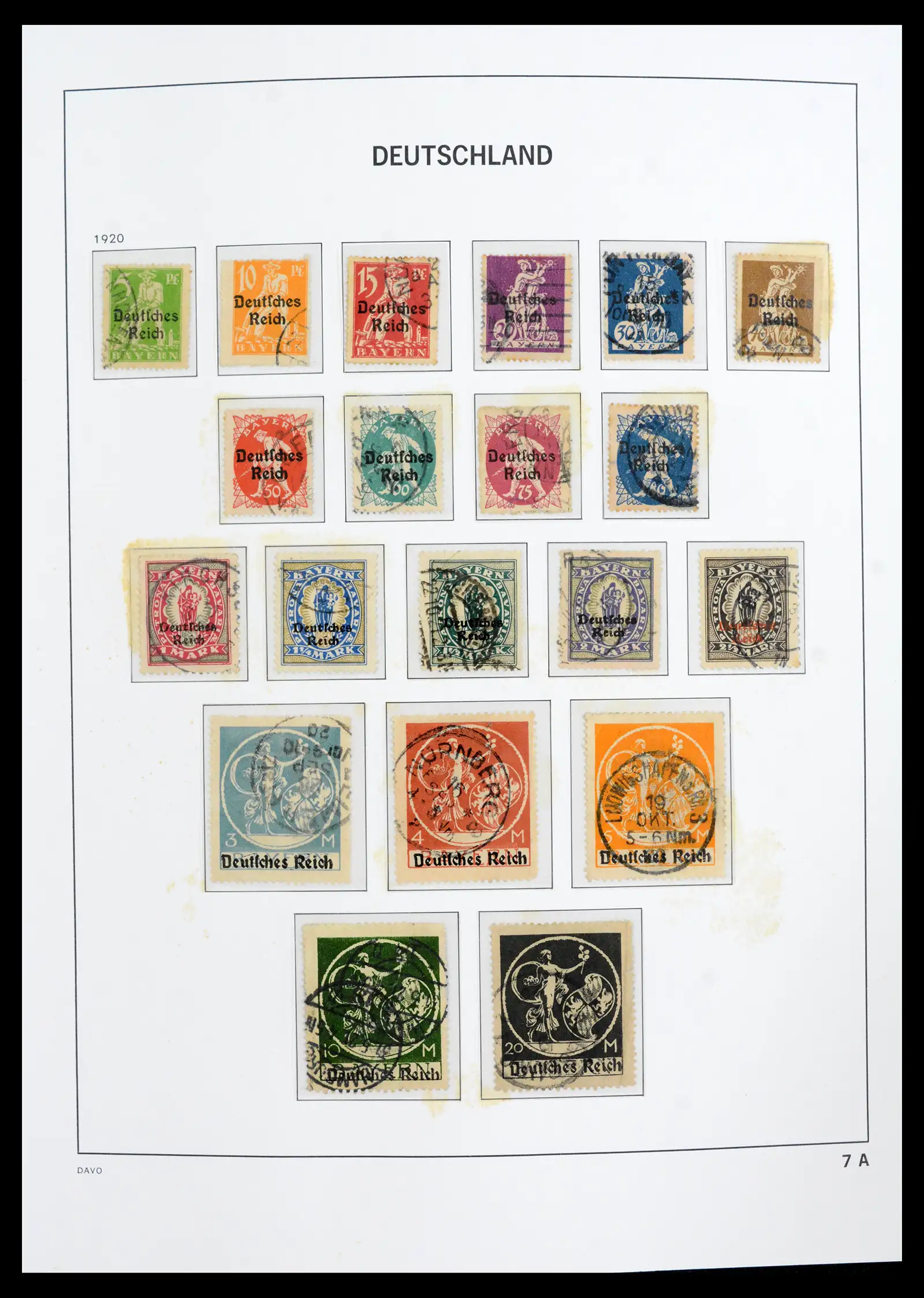 42124 0008 - Stamp collection 42124 Germany Reich used 1872-1945.