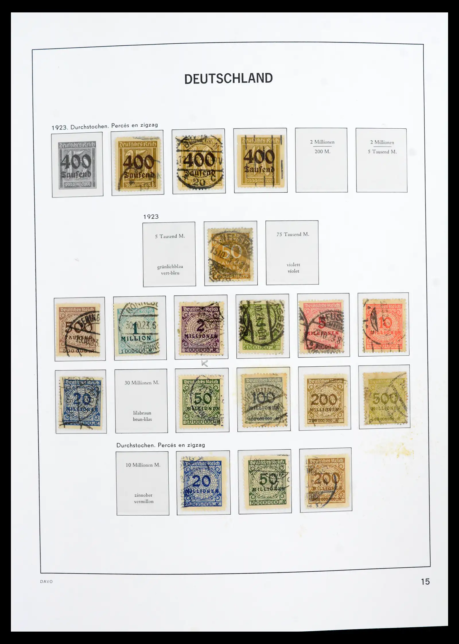 42124 0016 - Stamp collection 42124 Germany Reich used 1872-1945.