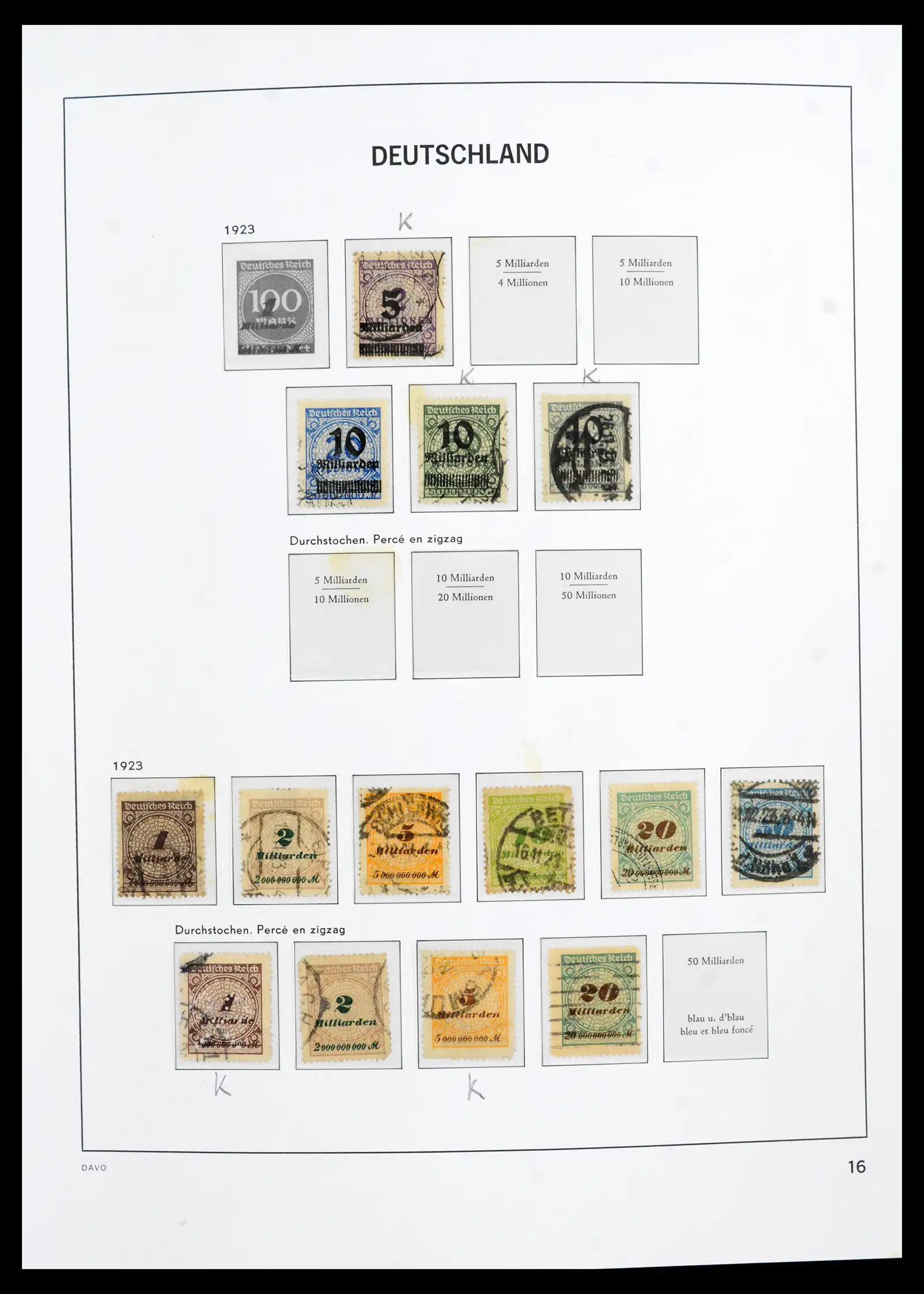 42124 0017 - Stamp collection 42124 Germany Reich used 1872-1945.