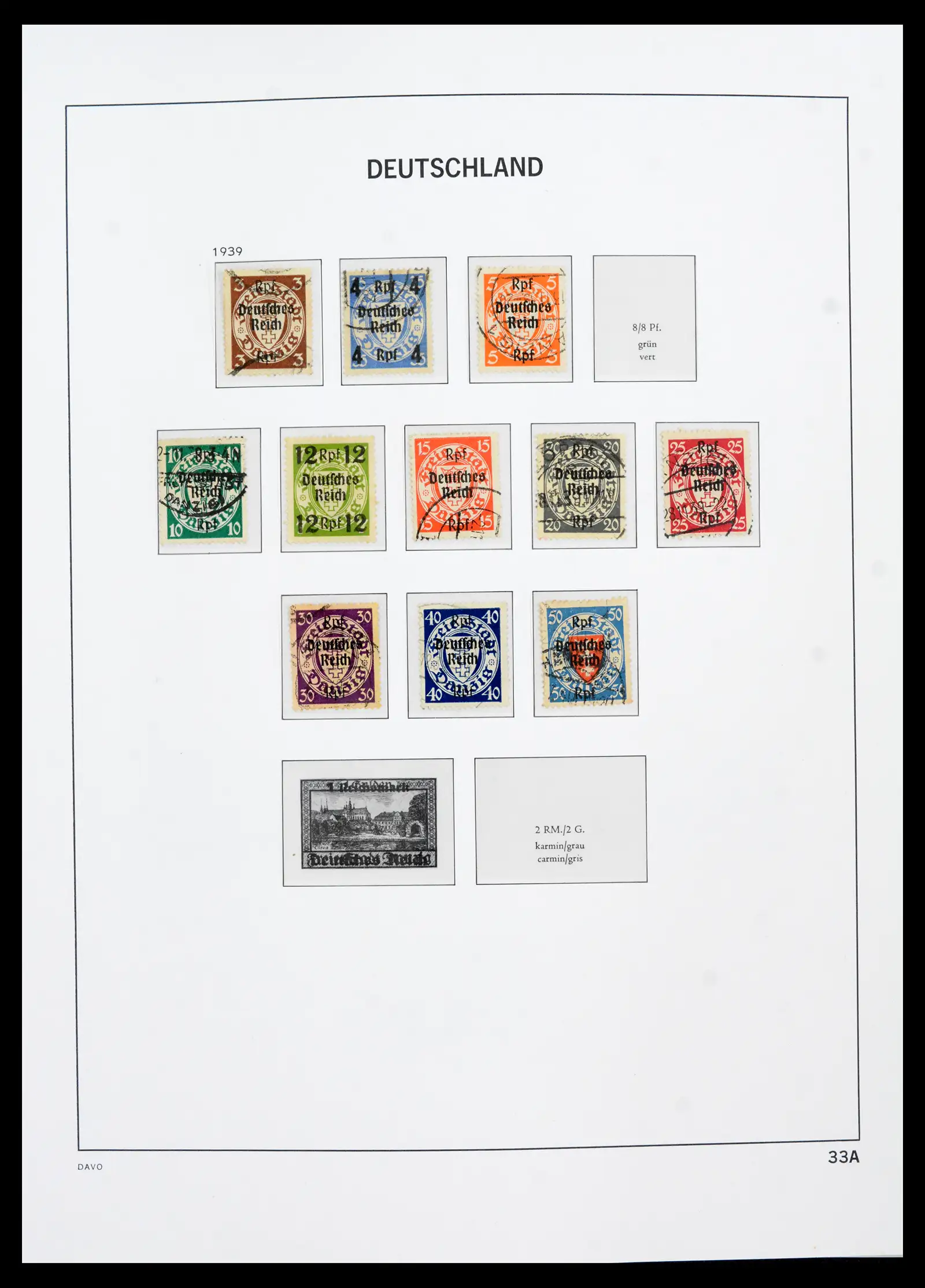 42124 0035 - Stamp collection 42124 Germany Reich used 1872-1945.