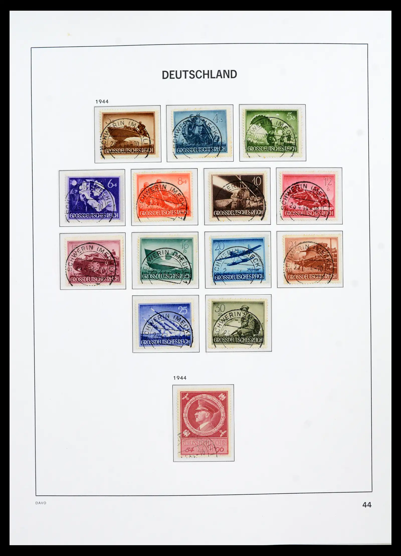 42124 0046 - Stamp collection 42124 Germany Reich used 1872-1945.