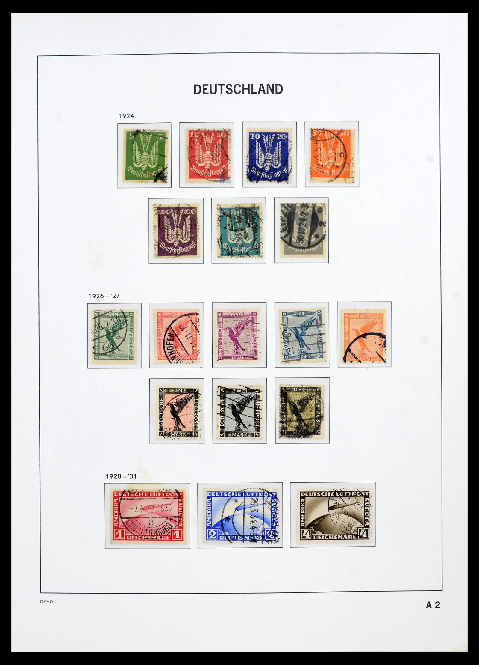 42124 0050 - Stamp collection 42124 Germany Reich used 1872-1945.