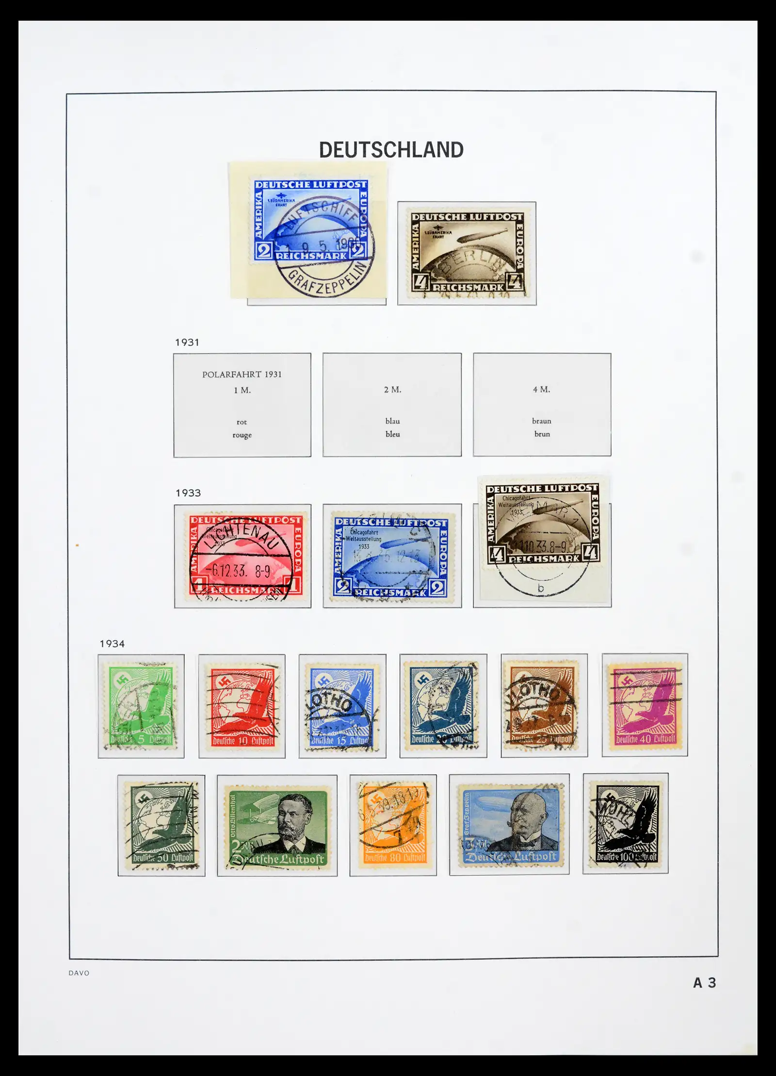 42124 0051 - Stamp collection 42124 Germany Reich used 1872-1945.