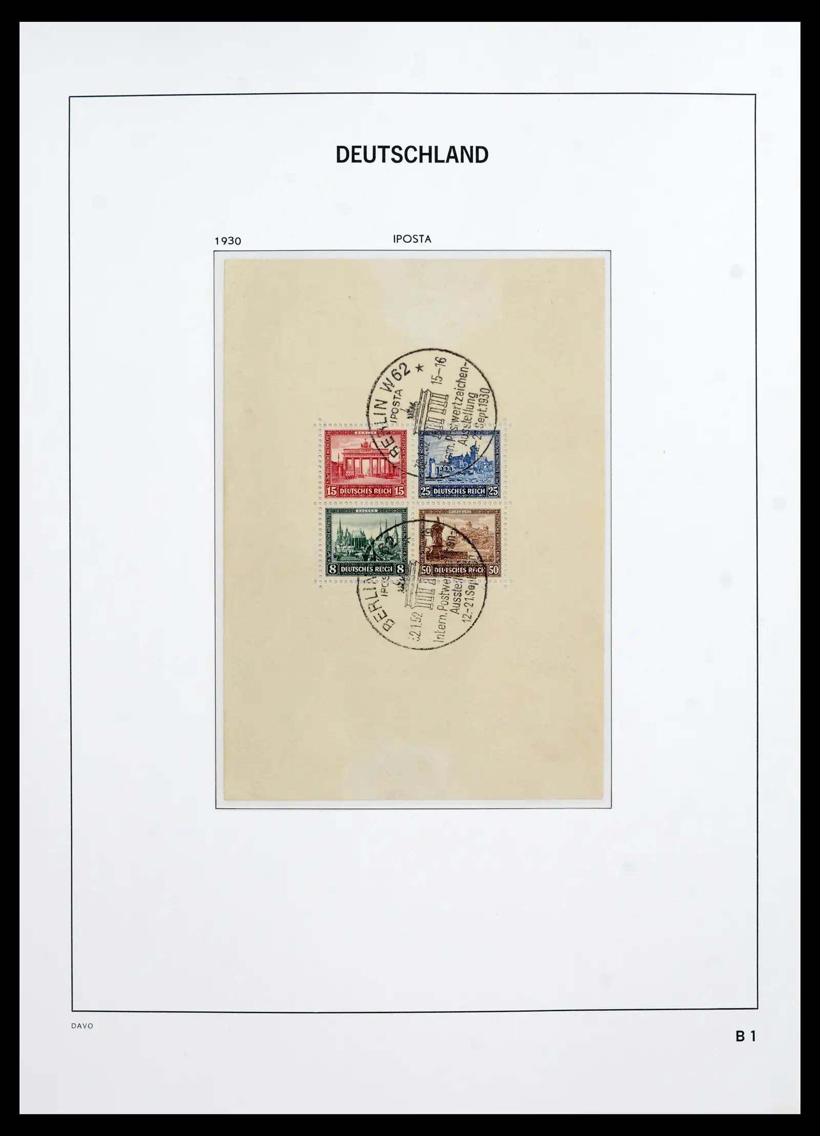 42124 0053 - Stamp collection 42124 Germany Reich used 1872-1945.