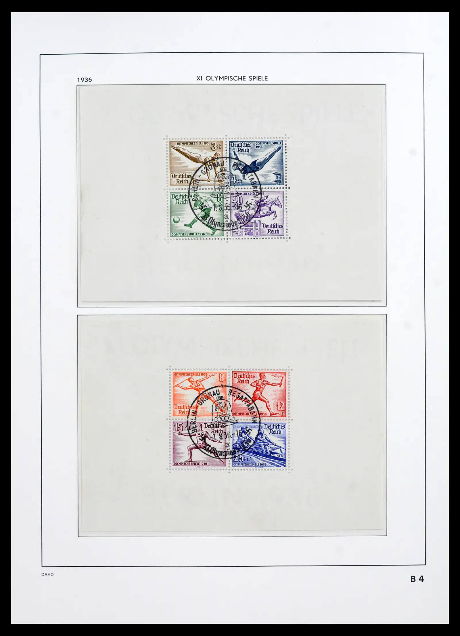 42124 0054 - Stamp collection 42124 Germany Reich used 1872-1945.
