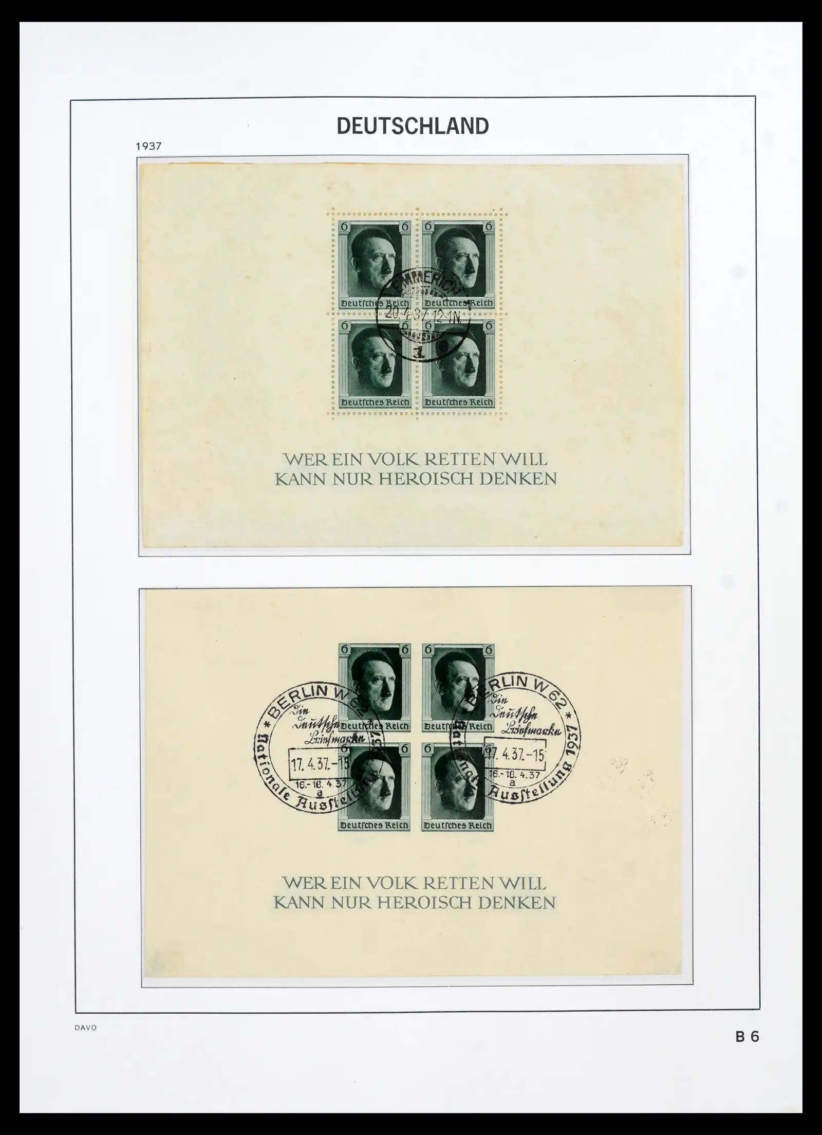 42124 0056 - Stamp collection 42124 Germany Reich used 1872-1945.