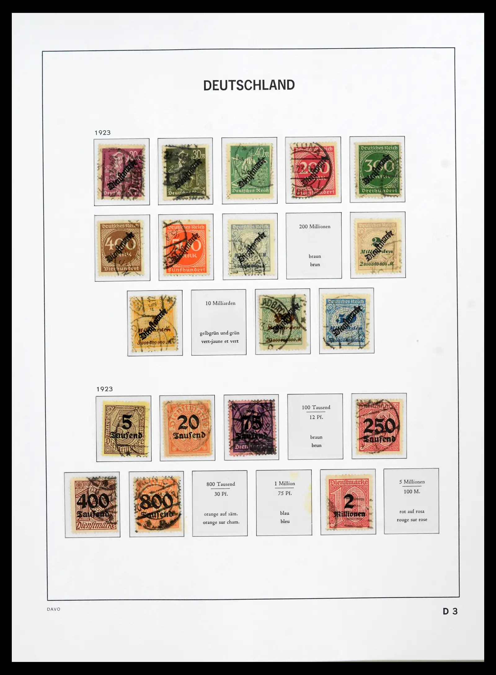42124 0062 - Stamp collection 42124 Germany Reich used 1872-1945.