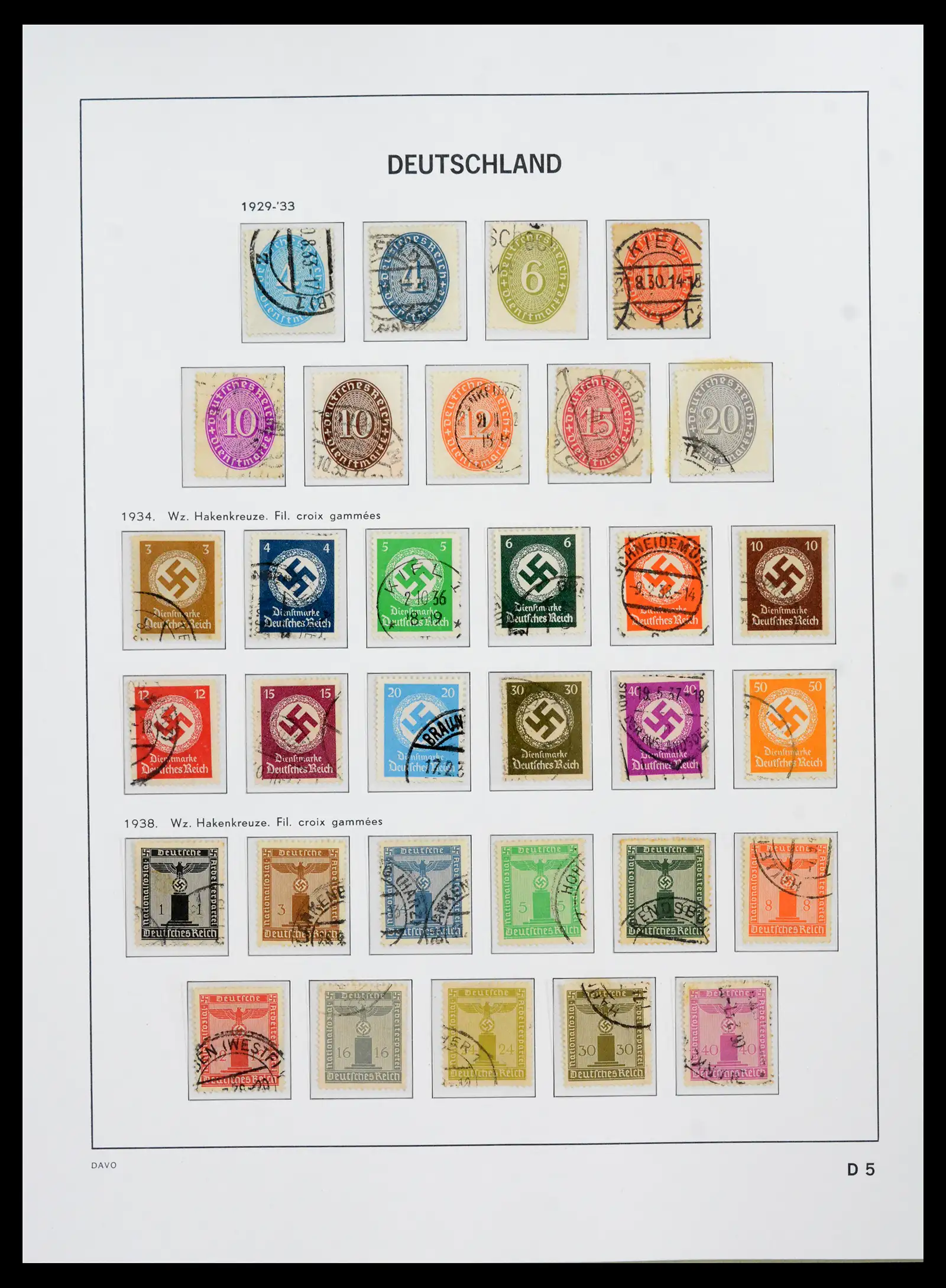 42124 0064 - Stamp collection 42124 Germany Reich used 1872-1945.
