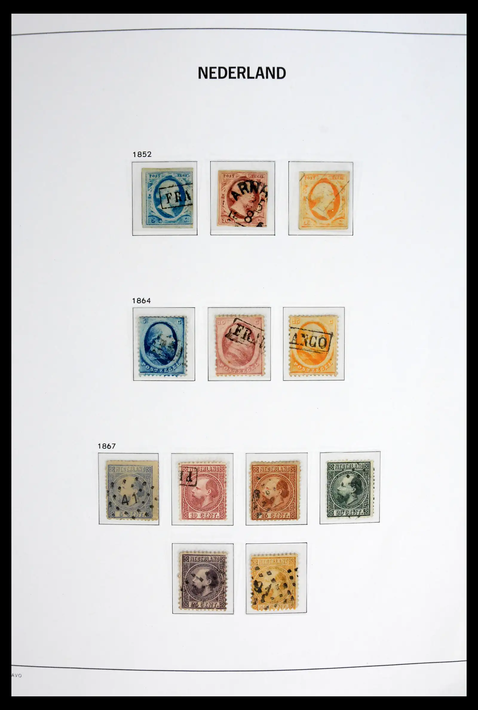 42126 0001 - Stamp collection 42126 Netherlands complete 1852-1969.