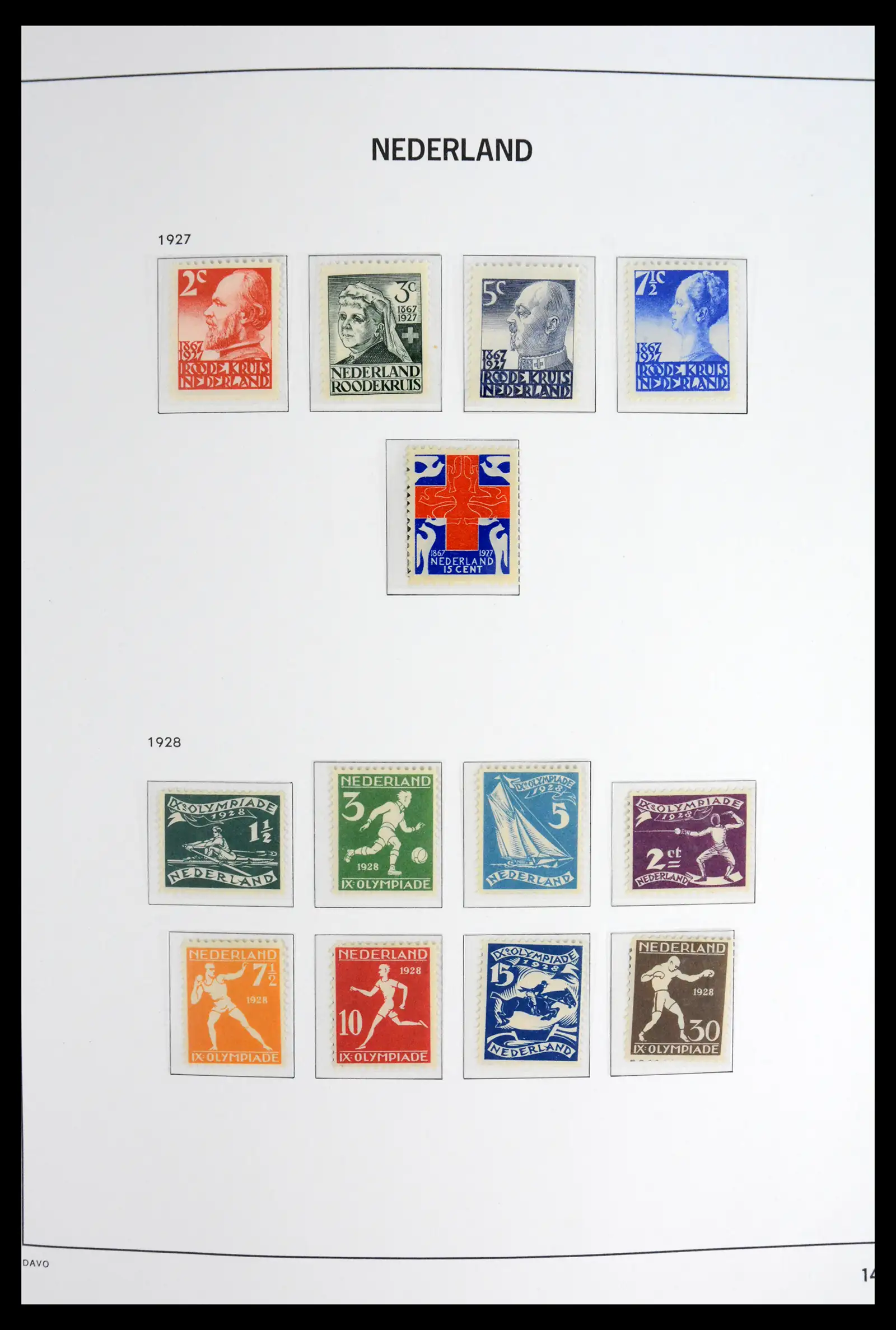 42126 0015 - Stamp collection 42126 Netherlands complete 1852-1969.