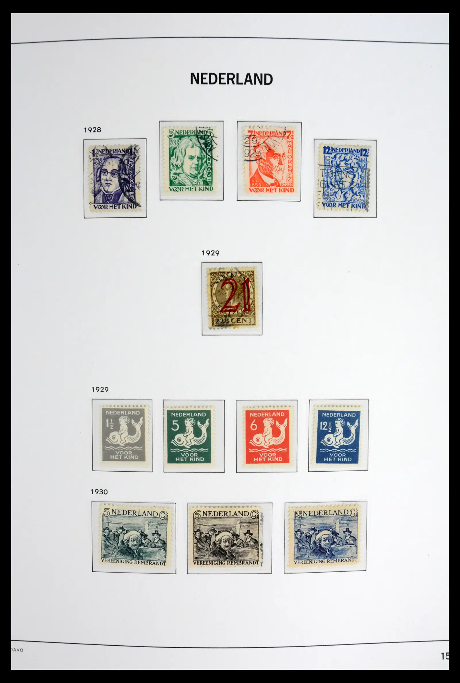 42126 0016 - Stamp collection 42126 Netherlands complete 1852-1969.