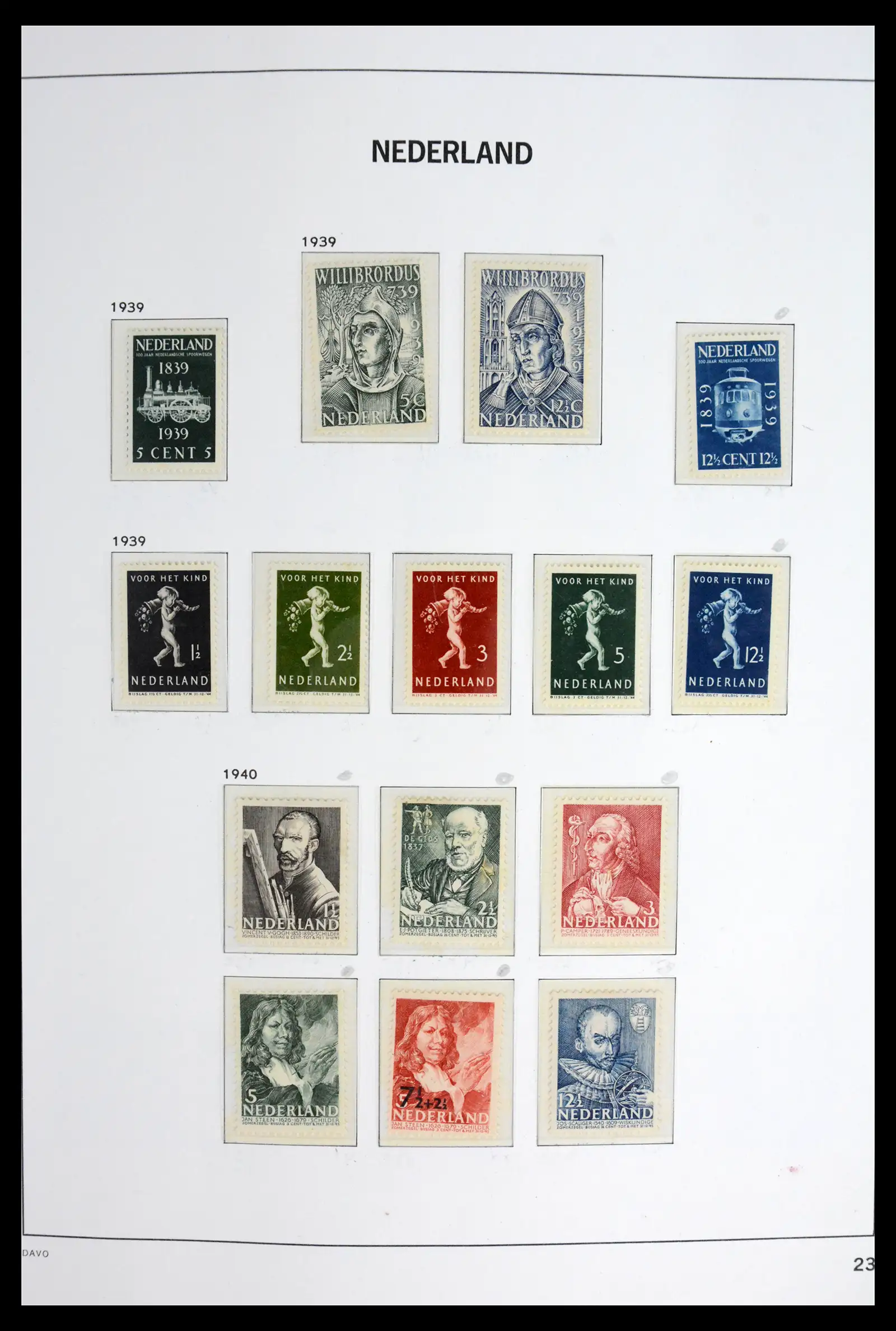 42126 0024 - Stamp collection 42126 Netherlands complete 1852-1969.