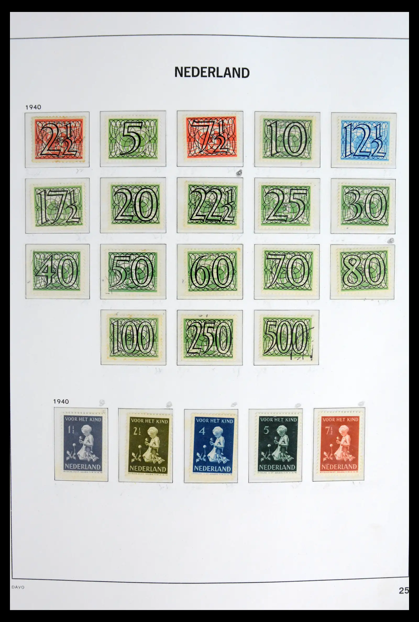 42126 0026 - Stamp collection 42126 Netherlands complete 1852-1969.