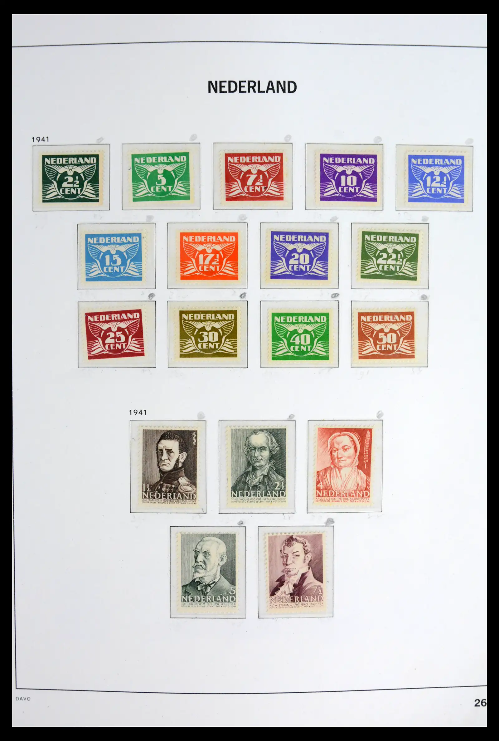 42126 0027 - Stamp collection 42126 Netherlands complete 1852-1969.