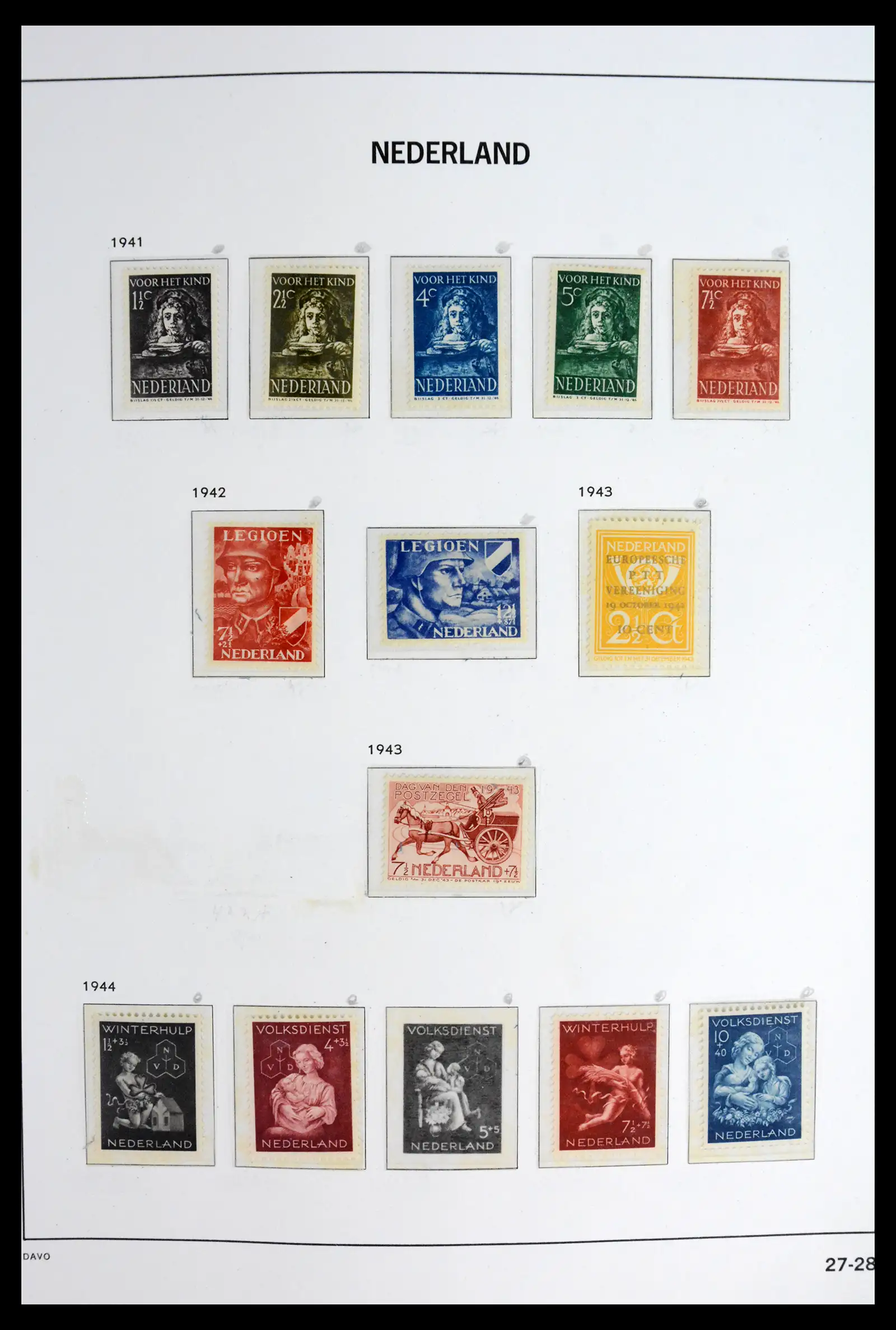 42126 0028 - Stamp collection 42126 Netherlands complete 1852-1969.