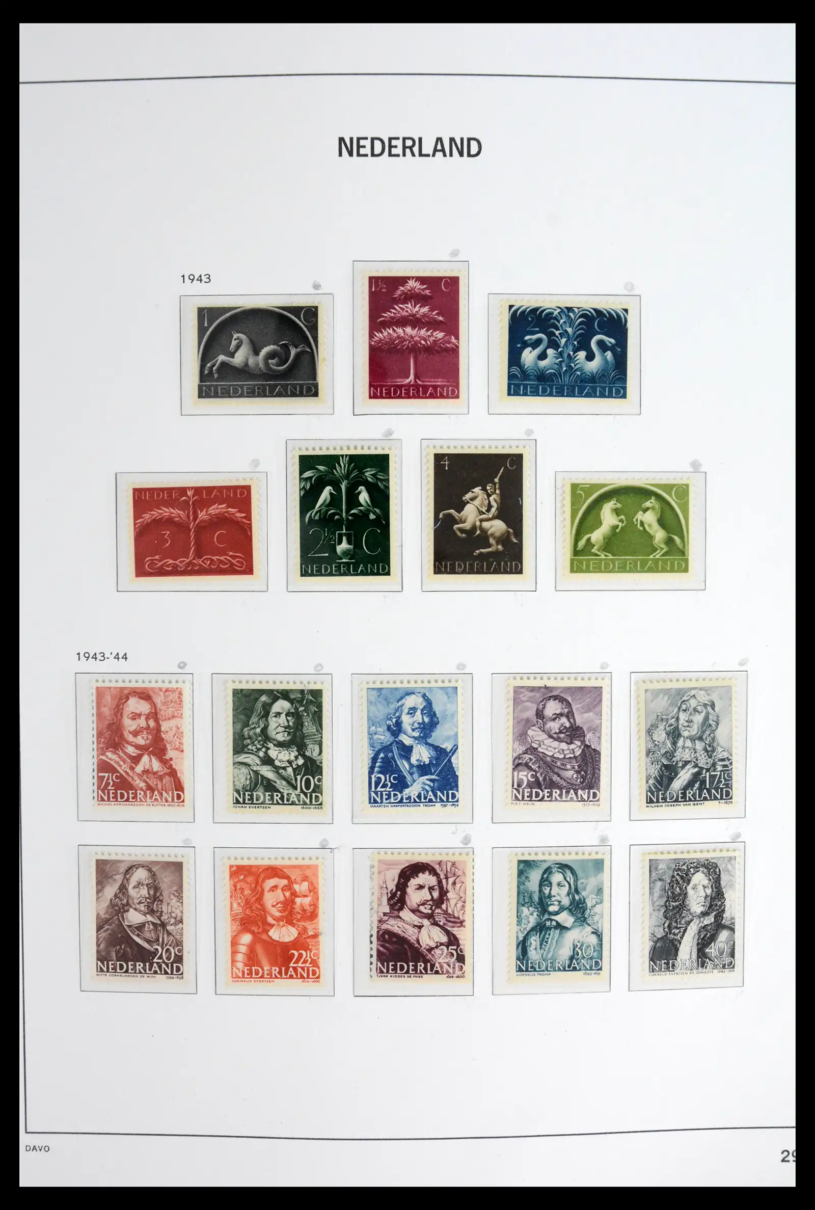 42126 0029 - Stamp collection 42126 Netherlands complete 1852-1969.
