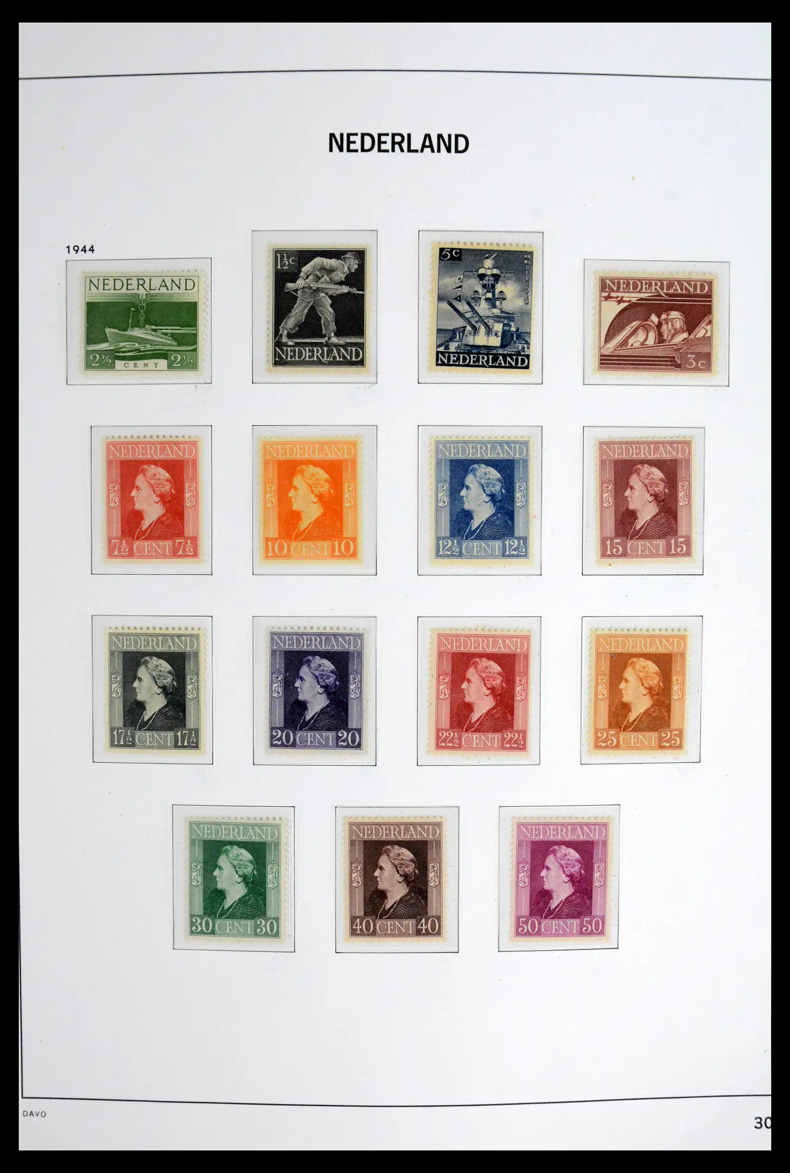 42126 0030 - Stamp collection 42126 Netherlands complete 1852-1969.