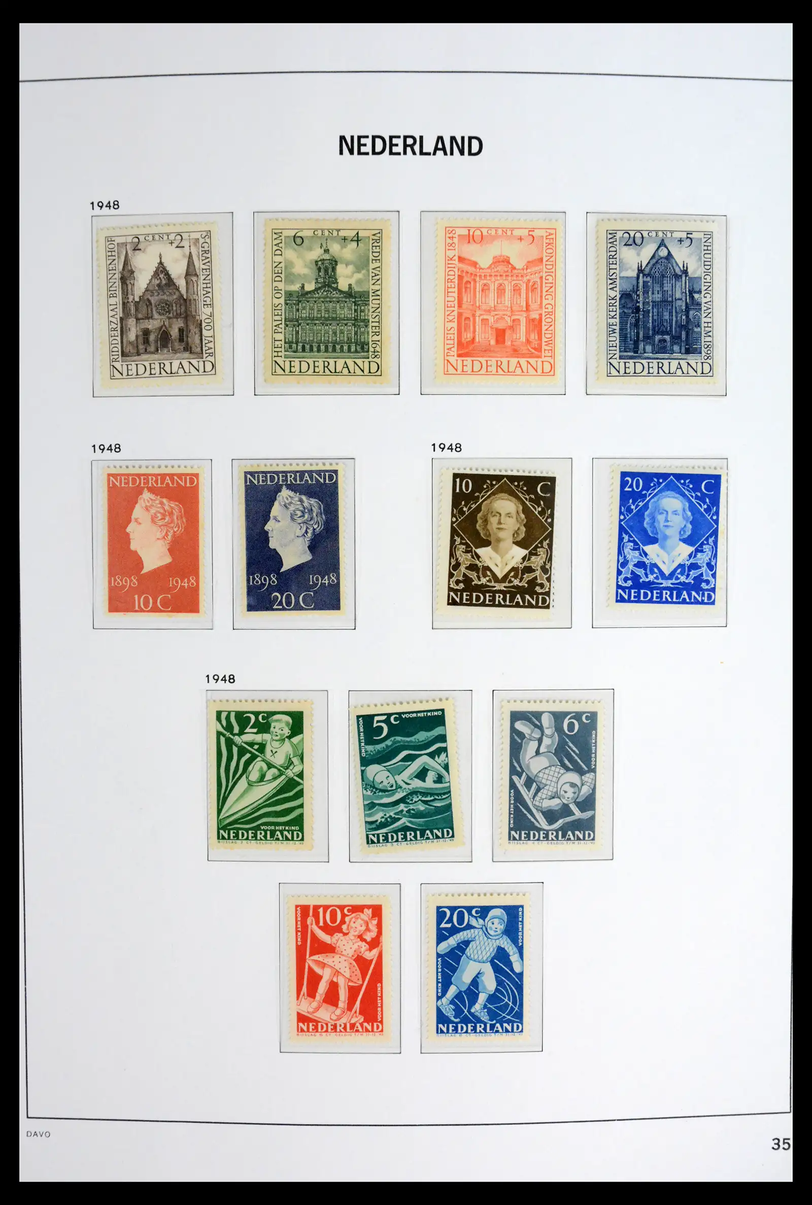 42126 0035 - Stamp collection 42126 Netherlands complete 1852-1969.