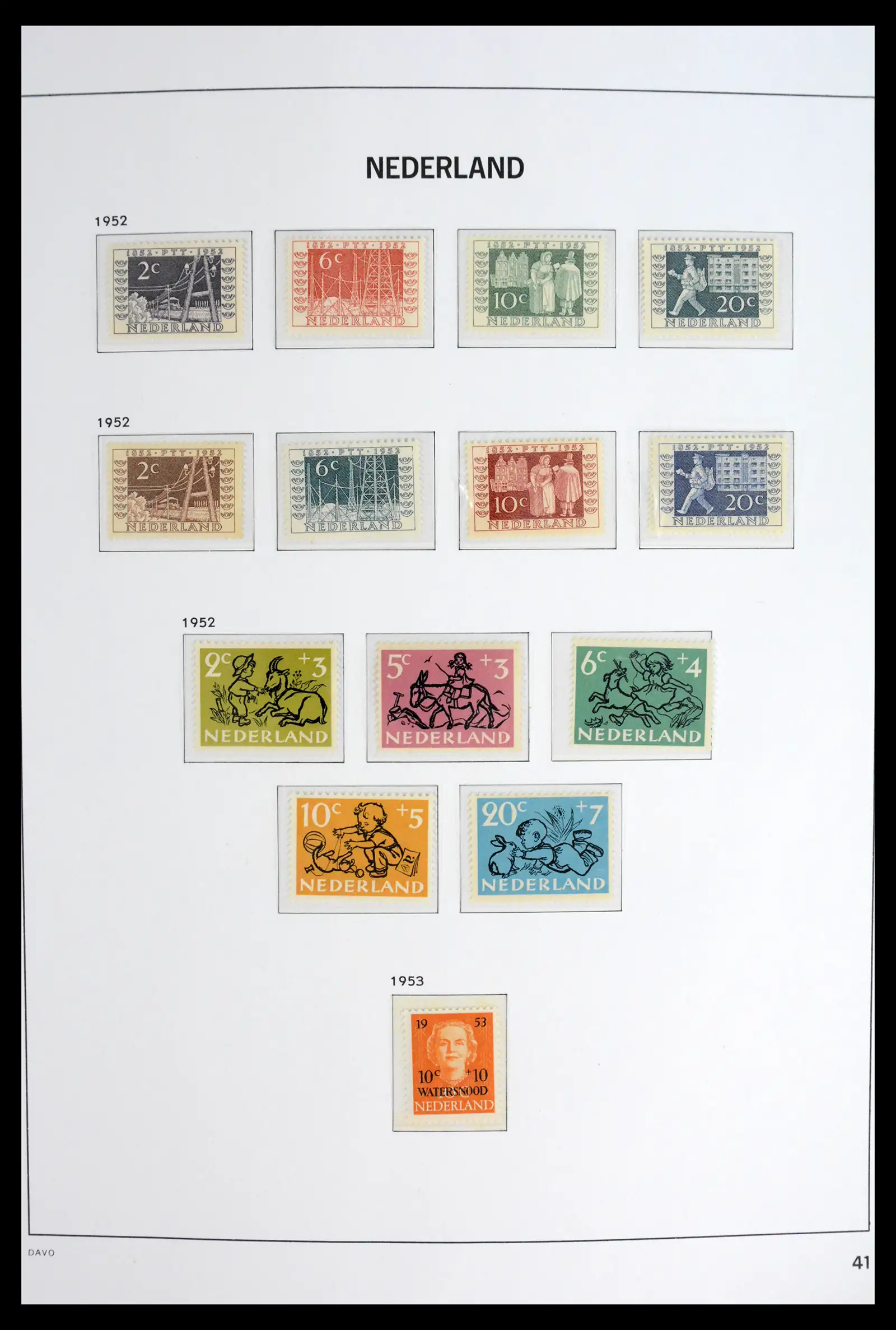 42126 0041 - Stamp collection 42126 Netherlands complete 1852-1969.