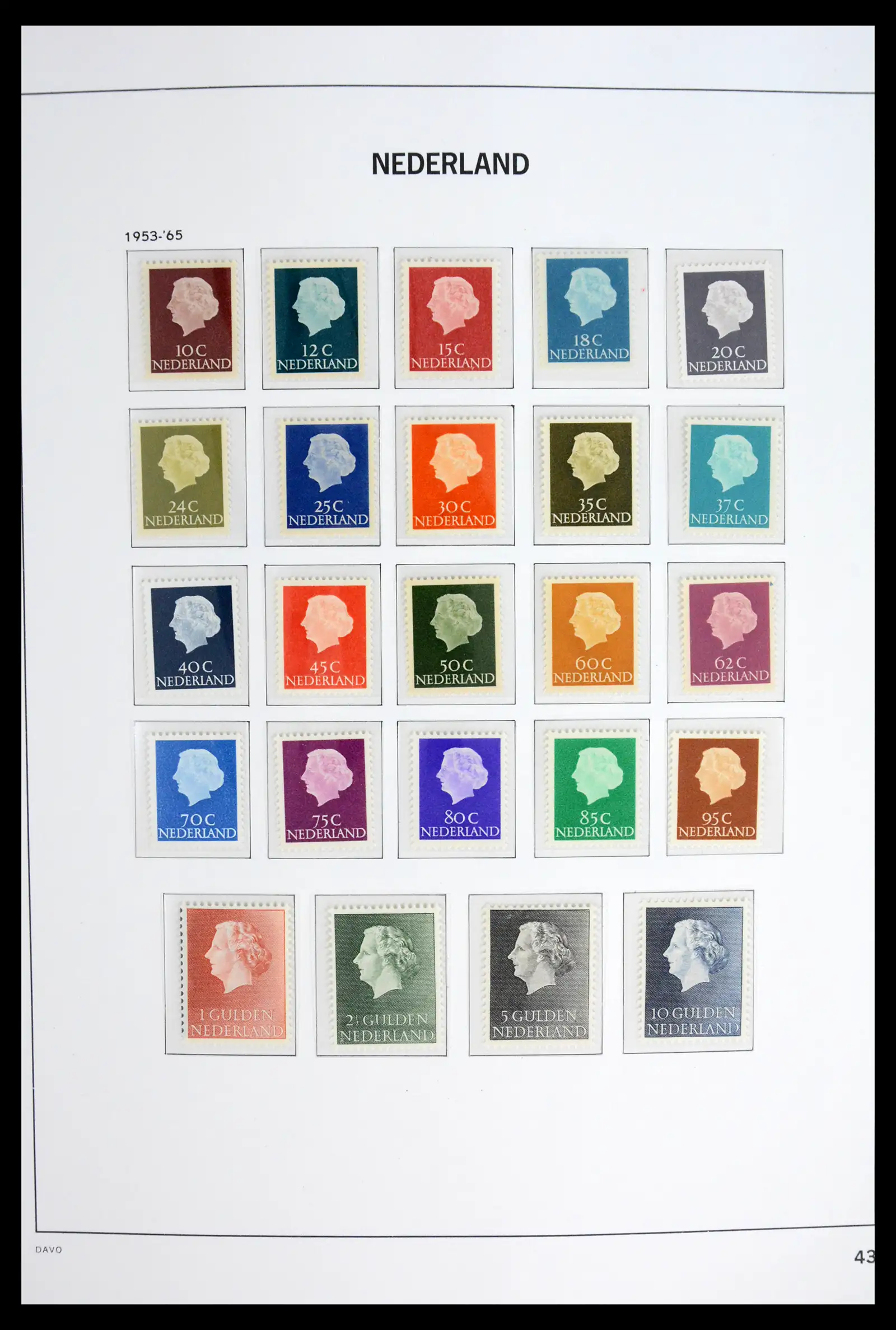 42126 0043 - Stamp collection 42126 Netherlands complete 1852-1969.
